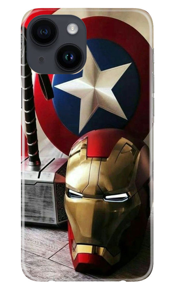Ironman Captain America Mobile Back Case for iPhone 14 (Design - 223) Ironman Captain America Case for iPhone 14 (Design No. 223)