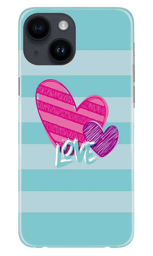 Love Mobile Back Case for iPhone 14 (Design - 261) Love Case for iPhone 14 (Design No. 261)