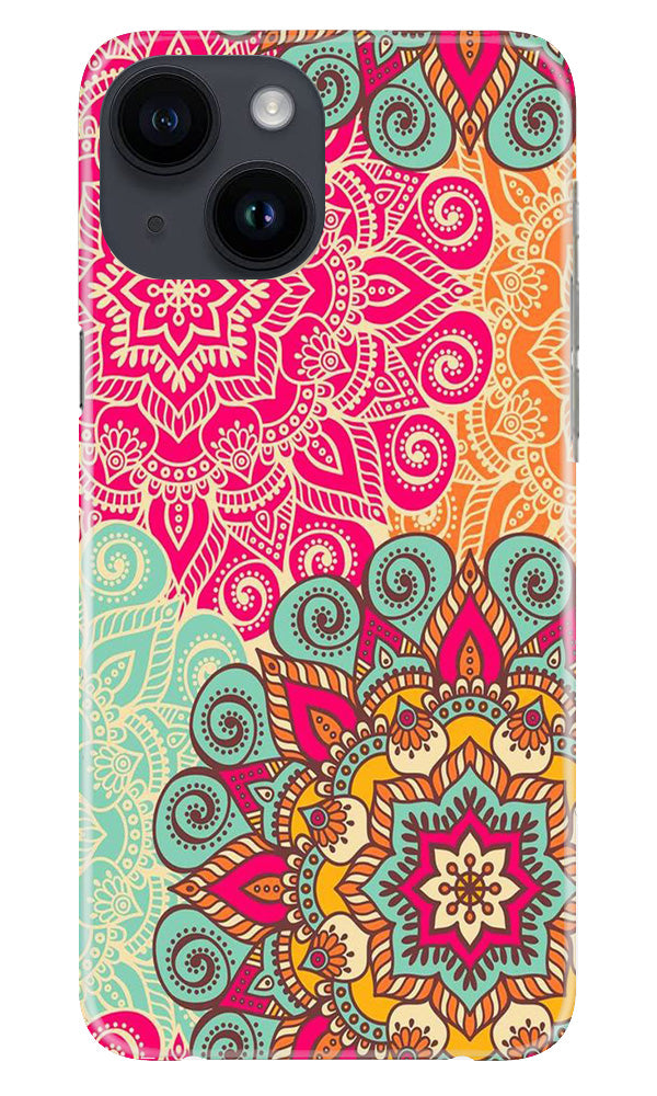 Rangoli art2 Mobile Back Case for iPhone 14 (Design - 29) Rangoli art2 Case for iPhone 14