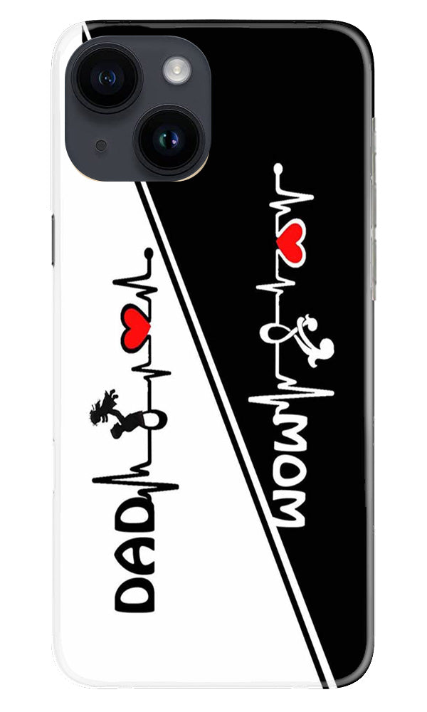 Love Mom Dad Mobile Back Case for iPhone 14 (Design - 344) Love Mom Dad Mobile Back Case for iPhone 14 (Design - 344)