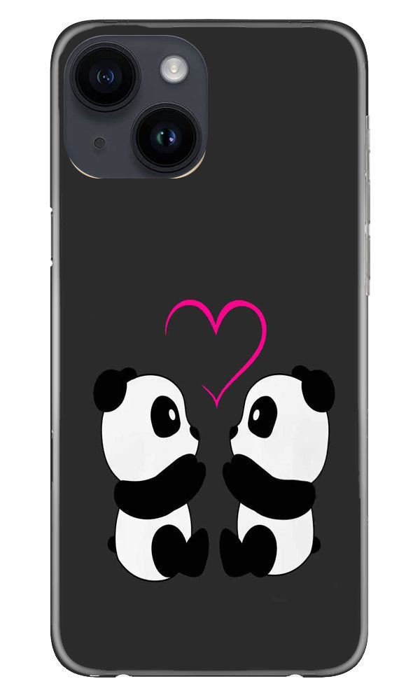 Panda Love Mobile Back Case for iPhone 14 (Design - 355) Panda Love Mobile Back Case for iPhone 14 (Design - 355)