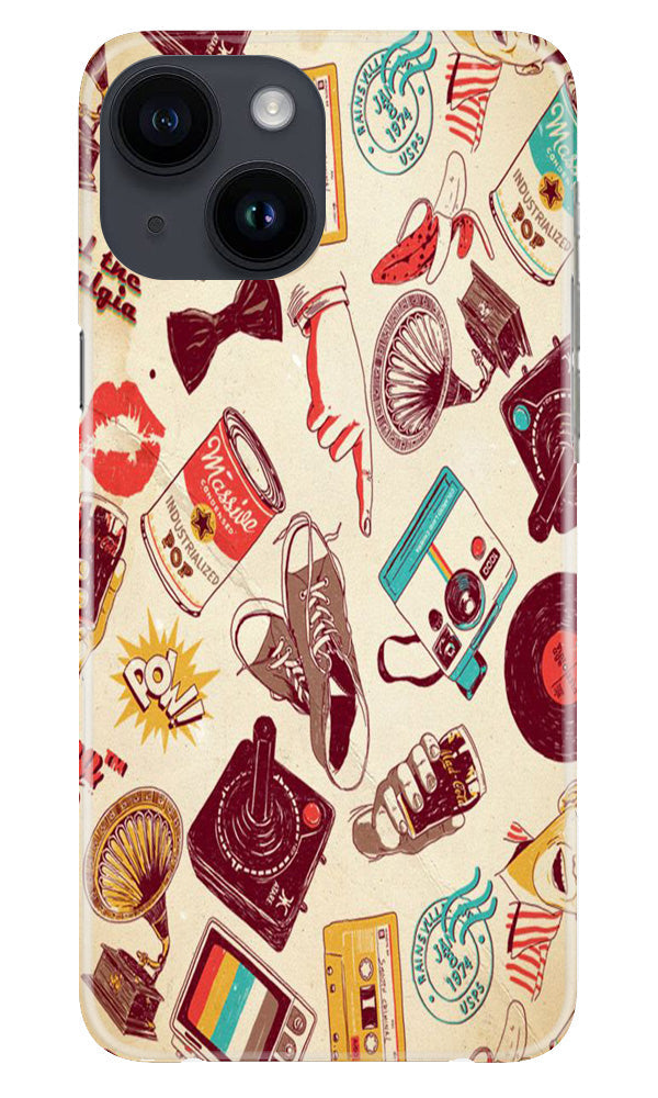 Vintage Mobile Back Case for iPhone 14 (Design - 35) Vintage Case for iPhone 14