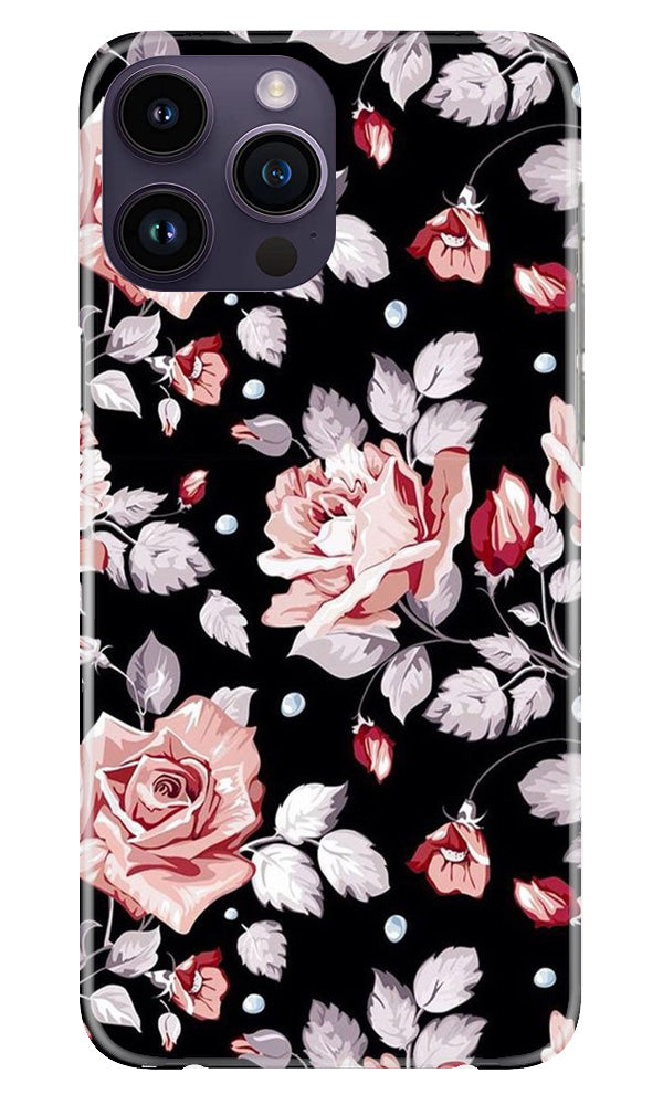 Pink rose Mobile Back Case for iPhone 14 Pro Max (Design - 12) Pink rose Case for iPhone 14 Pro Max