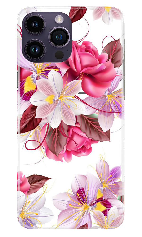 Beautiful flowers Mobile Back Case for iPhone 14 Pro (Design - 23) Beautiful flowers Case for iPhone 14 Pro