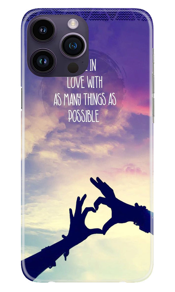 Fall in love Mobile Back Case for iPhone 14 Pro Max (Design - 50) Fall in love Case for iPhone 14 Pro Max