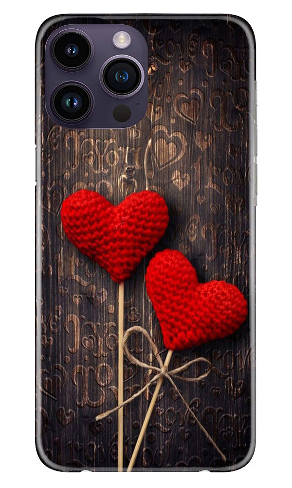 Red Hearts Mobile Back Case for iPhone 14 Pro Max (Design - 80) Red Hearts Case for iPhone 14 Pro Max