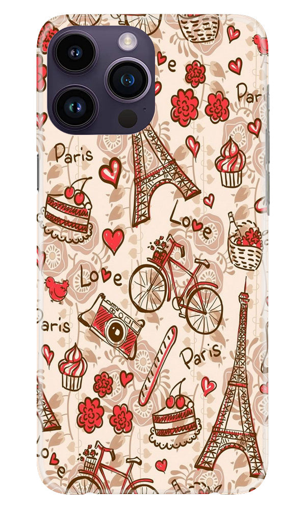 Love Paris Mobile Back Case for iPhone 14 Pro (Design - 103) Love Paris Case for iPhone 14 Pro (Design - 103)