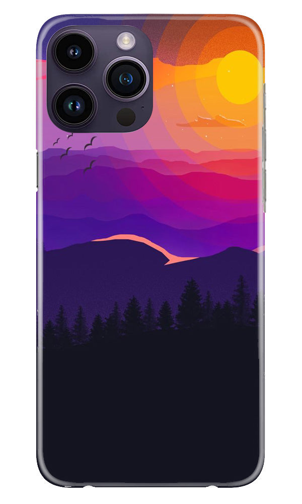 Sun Set Mobile Back Case for iPhone 14 Pro (Design - 248) Sun Set Case for iPhone 14 Pro (Design No. 248)