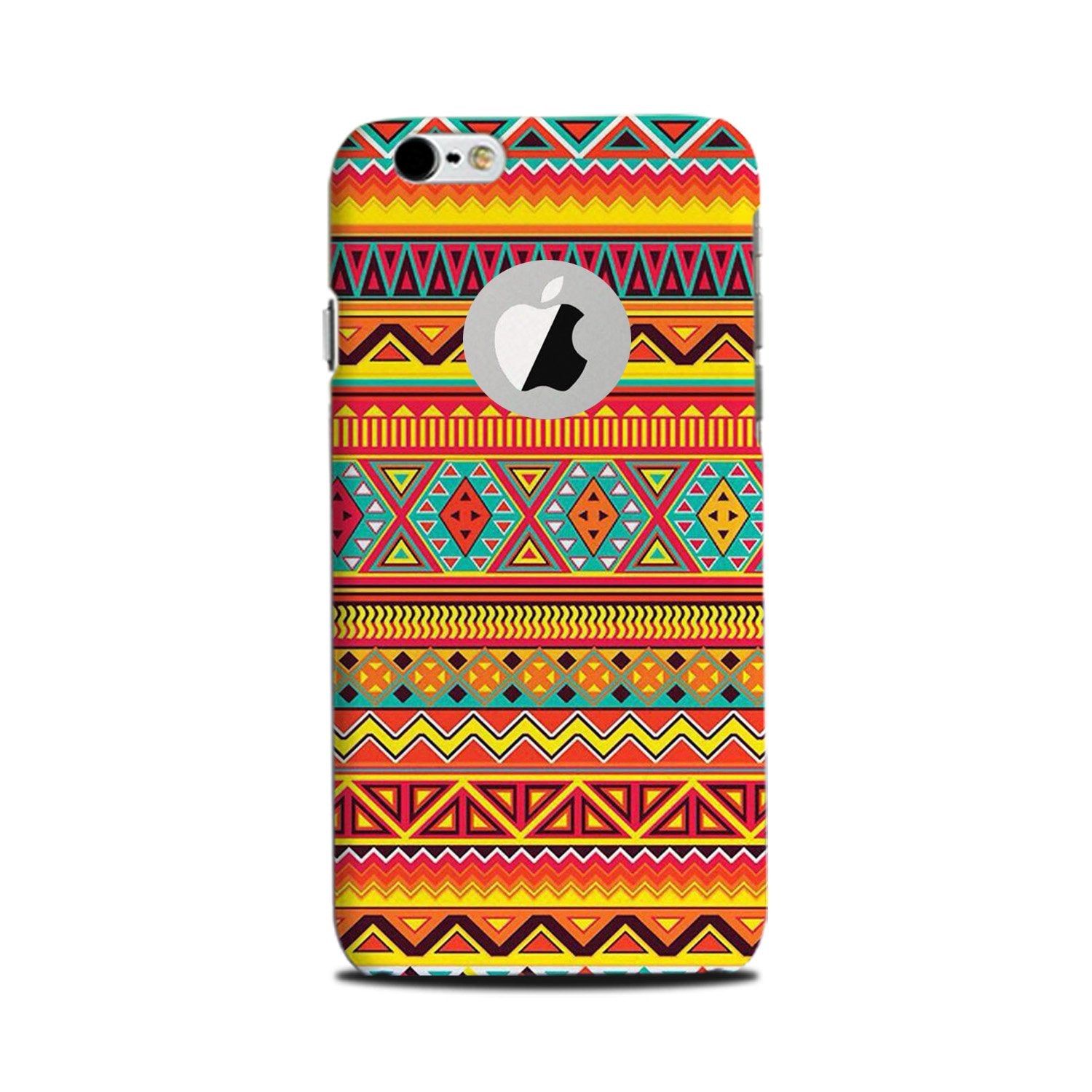 Zigzag line pattern Mobile Back Case for iPhone 6 / 6s logo cut (Design - 4) Zigzag line pattern Case for iPhone 6 / 6s logo cut