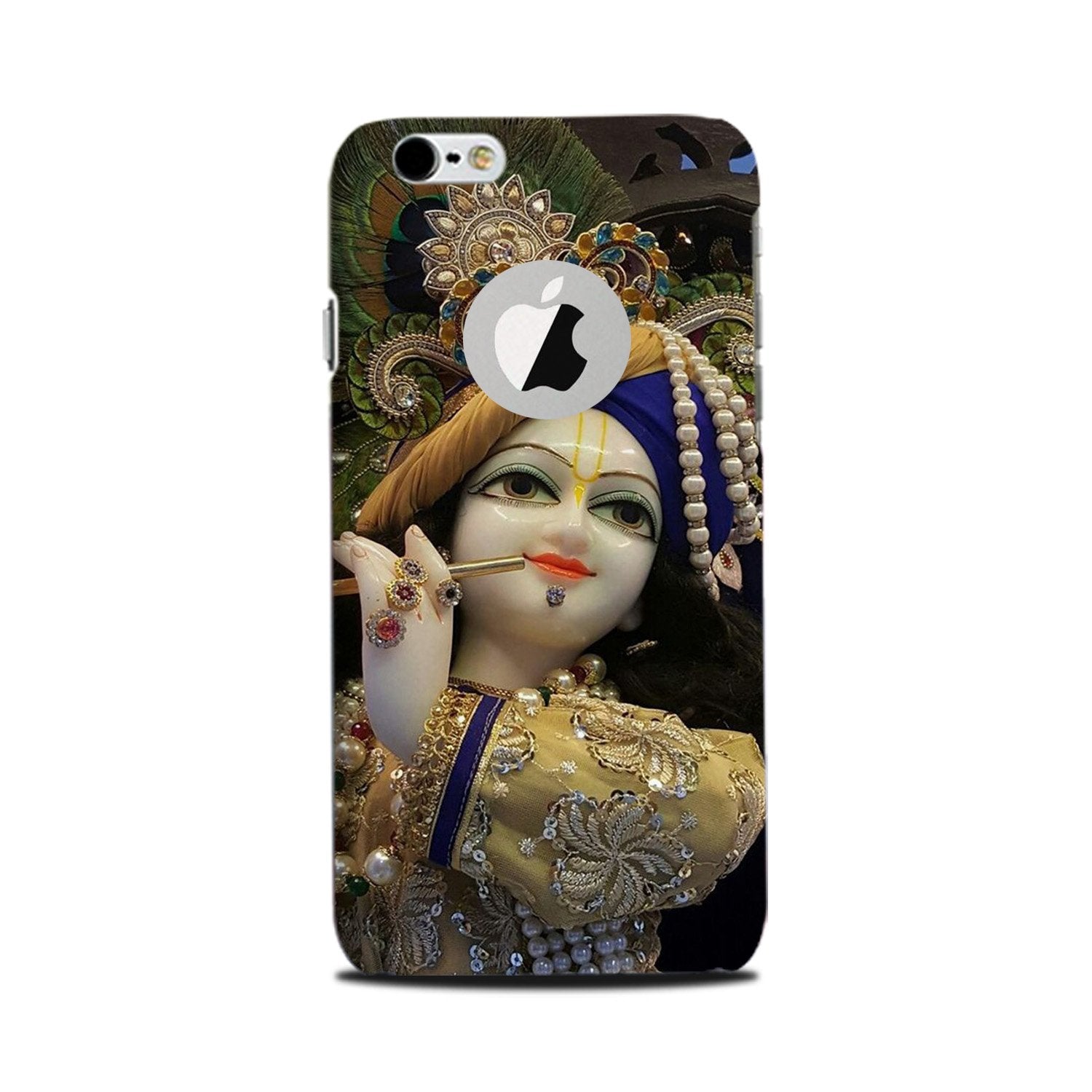Lord Krishna3 Mobile Back Case for iPhone 6 / 6s logo cut (Design - 18) Lord Krishna3 Case for iPhone 6 / 6s logo cut
