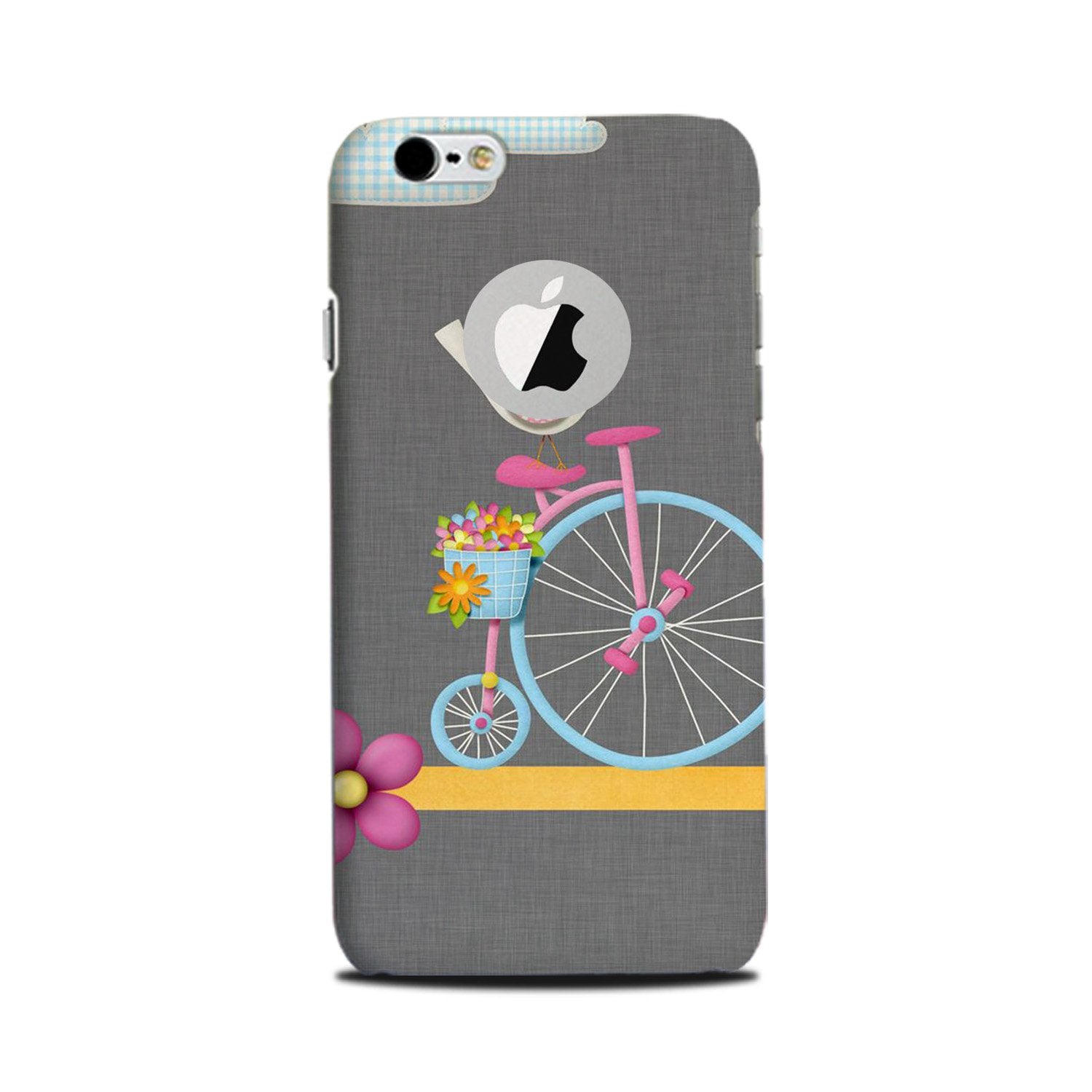 Sparron with cycle Mobile Back Case for iPhone 6 / 6s logo cut (Design - 34) Sparron with cycle Case for iPhone 6 / 6s logo cut