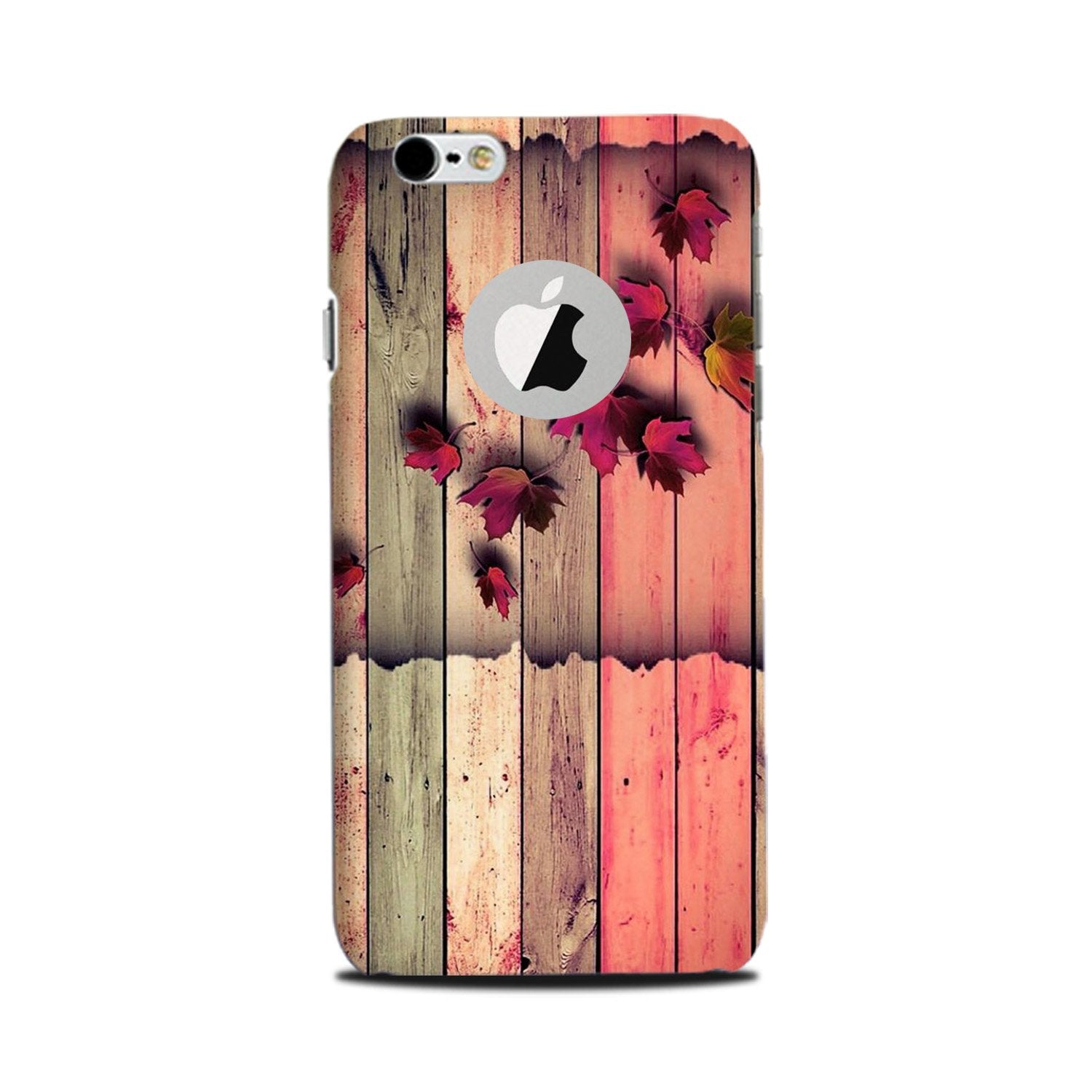 Wooden look2 Mobile Back Case for iPhone 6 / 6s logo cut (Design - 56) Wooden look2 Case for iPhone 6 / 6s logo cut
