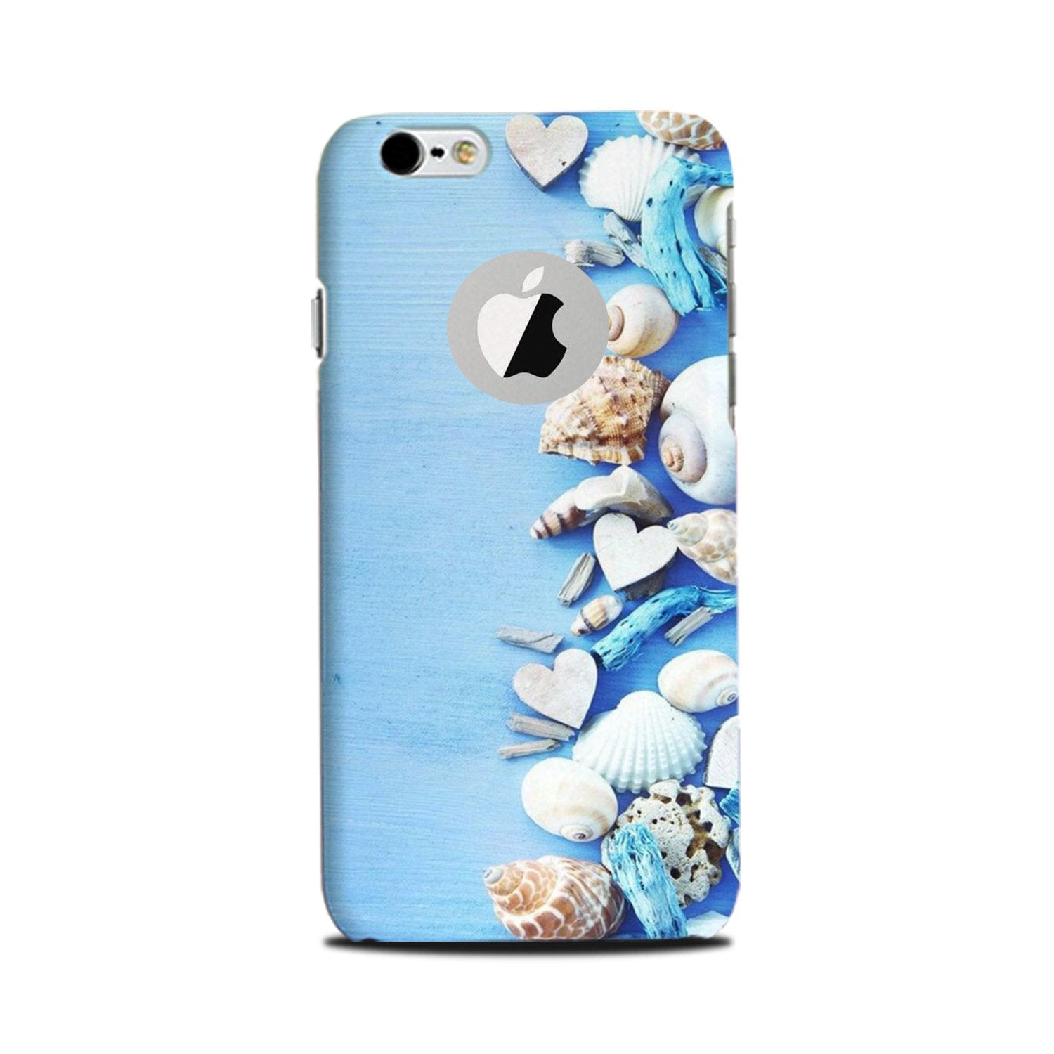 Sea Shells2 Mobile Back Case for iPhone 6 / 6s logo cut (Design - 64) Sea Shells2 Case for iPhone 6 / 6s logo cut