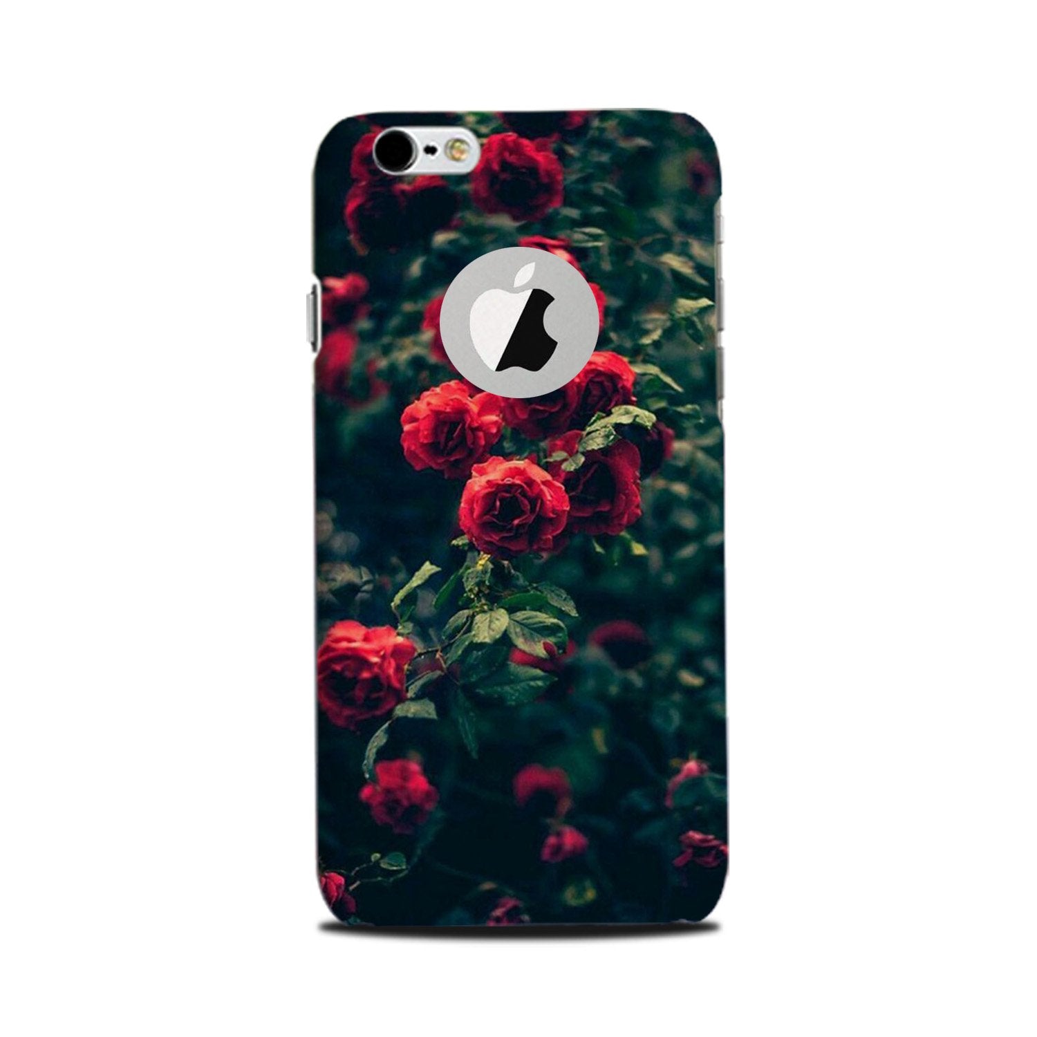 Red Rose Mobile Back Case for iPhone 6 / 6s logo cut (Design - 66) Red Rose Case for iPhone 6 / 6s logo cut
