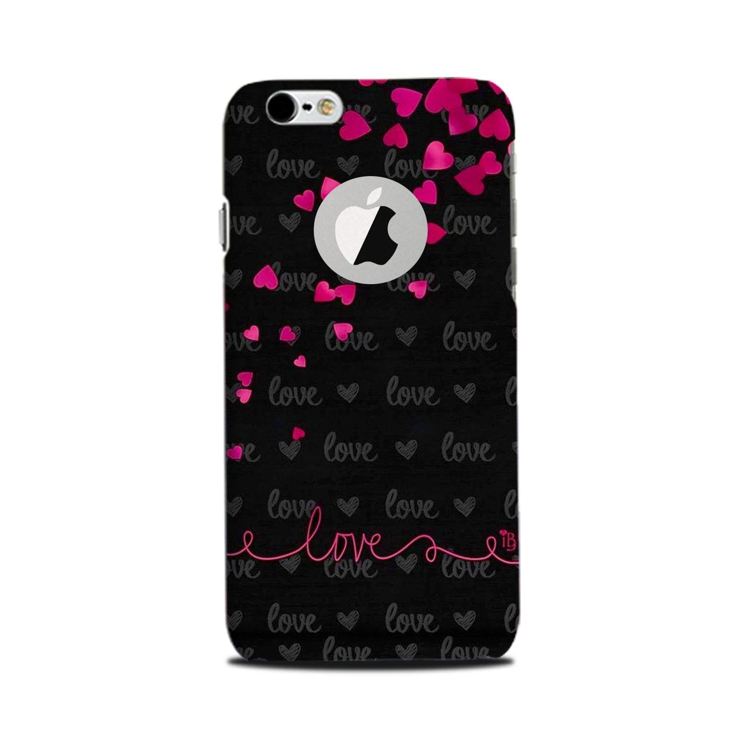 Love in Air Mobile Back Case for iPhone 6 / 6s logo cut (Design - 89) Love in Air Case for iPhone 6 / 6s logo cut