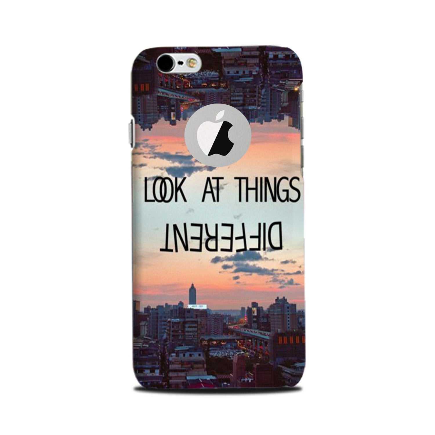 Look at things different Mobile Back Case for iPhone 6 / 6s logo cut (Design - 99) Look at things different Case for iPhone 6 / 6s logo cut