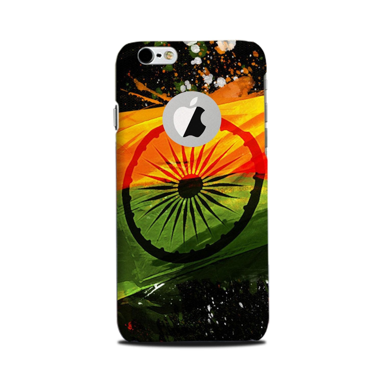 Indian Flag Mobile Back Case for iPhone 6 / 6s logo cut (Design - 137) Indian Flag Case for iPhone 6 / 6s logo cut (Design - 137)