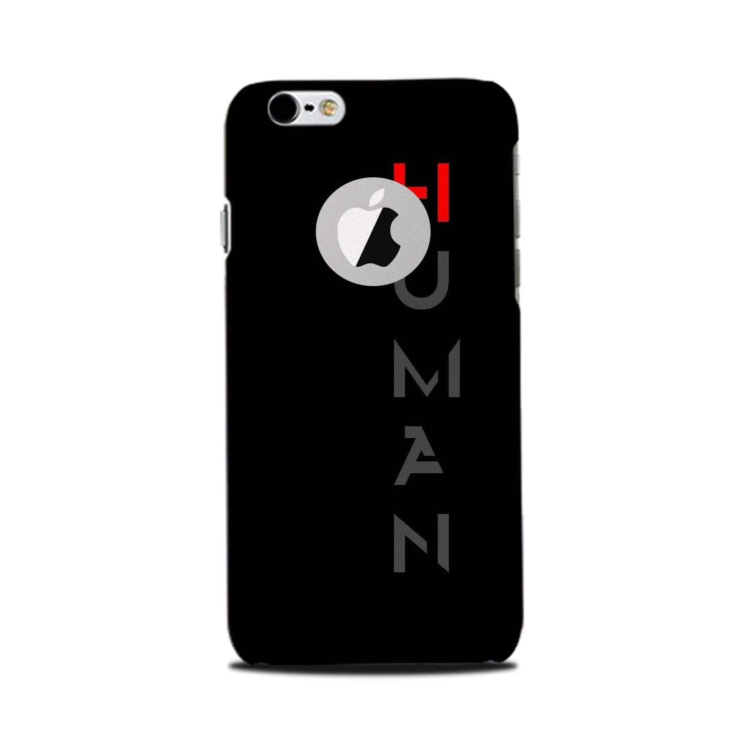 Human Mobile Back Case for iPhone 6 / 6s logo cut (Design - 141) Human Case for iPhone 6 / 6s logo cut (Design - 141)