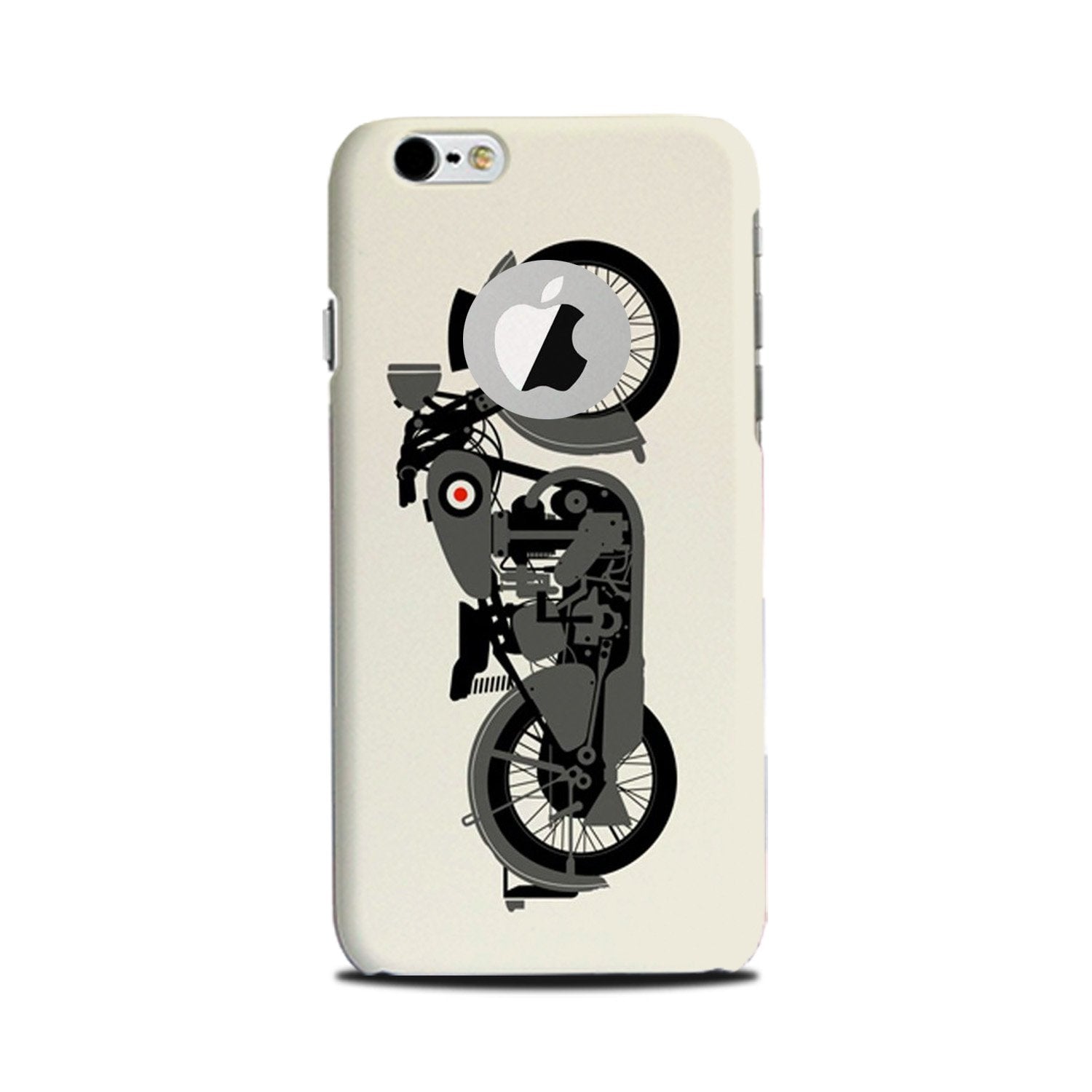 MotorCycle Mobile Back Case for iPhone 6 / 6s logo cut (Design - 259) MotorCycle Case for iPhone 6 / 6s logo cut (Design No. 259)