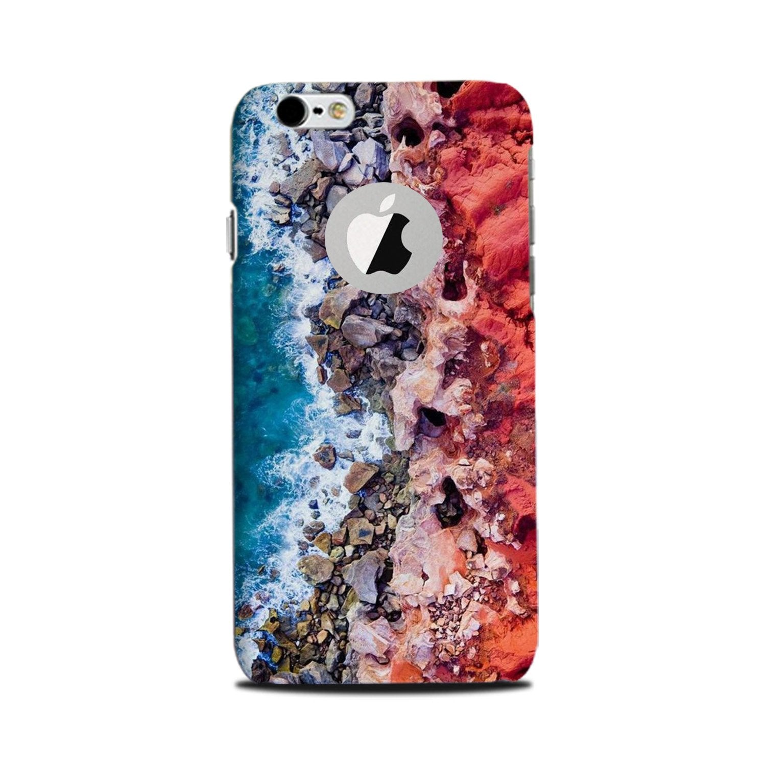 Sea Shore Mobile Back Case for iPhone 6 / 6s logo cut (Design - 273) Sea Shore Case for iPhone 6 / 6s logo cut (Design No. 273)