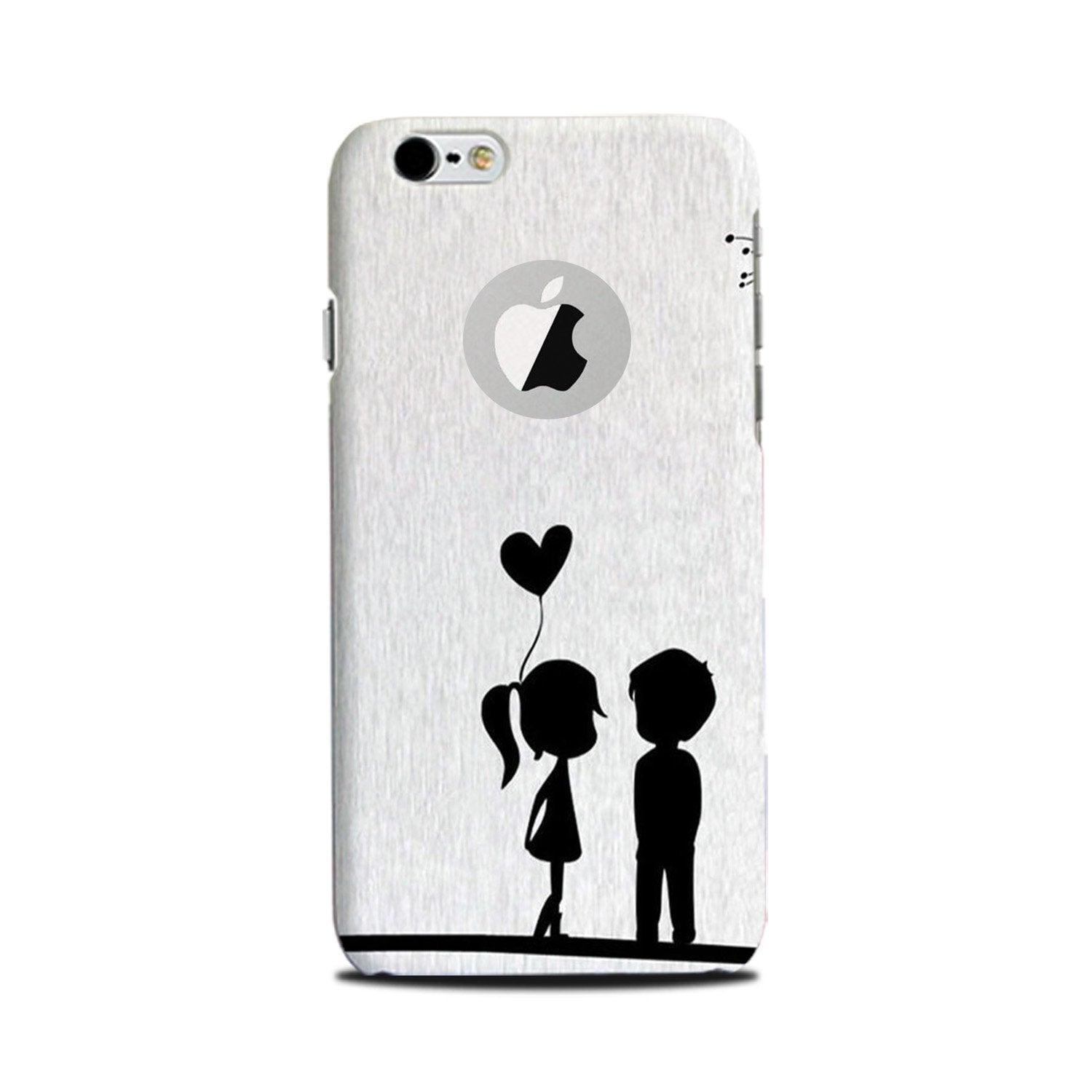Cute Kid Couple Case for iPhone 6 / 6s logo cut (Design No. 283)