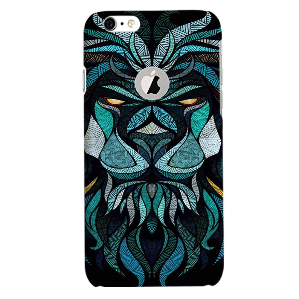 Lion Mobile Back Case for iPhone 6s Logo Cut (Design 314)