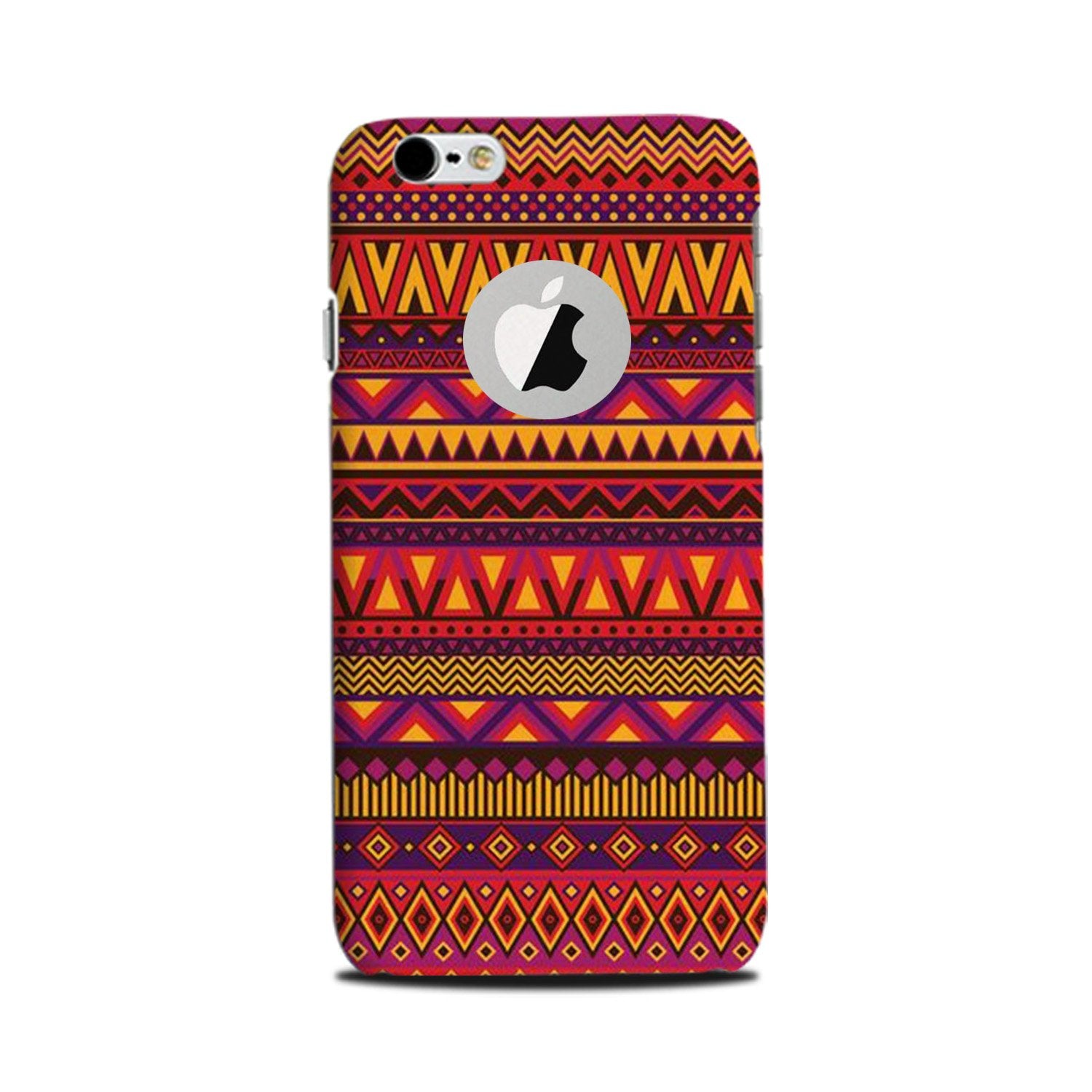 Zigzag line pattern2 Mobile Back Case for iPhone 6 Plus / 6s Plus logo cut (Design - 10) Zigzag line pattern2 Case for iPhone 6 Plus / 6s Plus logo cut