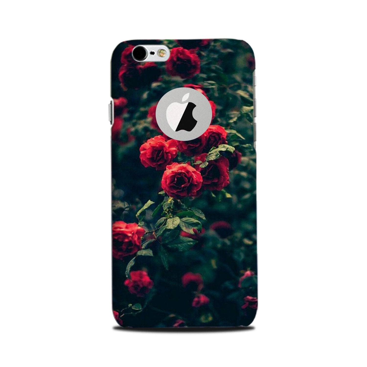 Red Rose Mobile Back Case for iPhone 6 Plus / 6s Plus logo cut (Design - 66) Red Rose Case for iPhone 6 Plus / 6s Plus logo cut