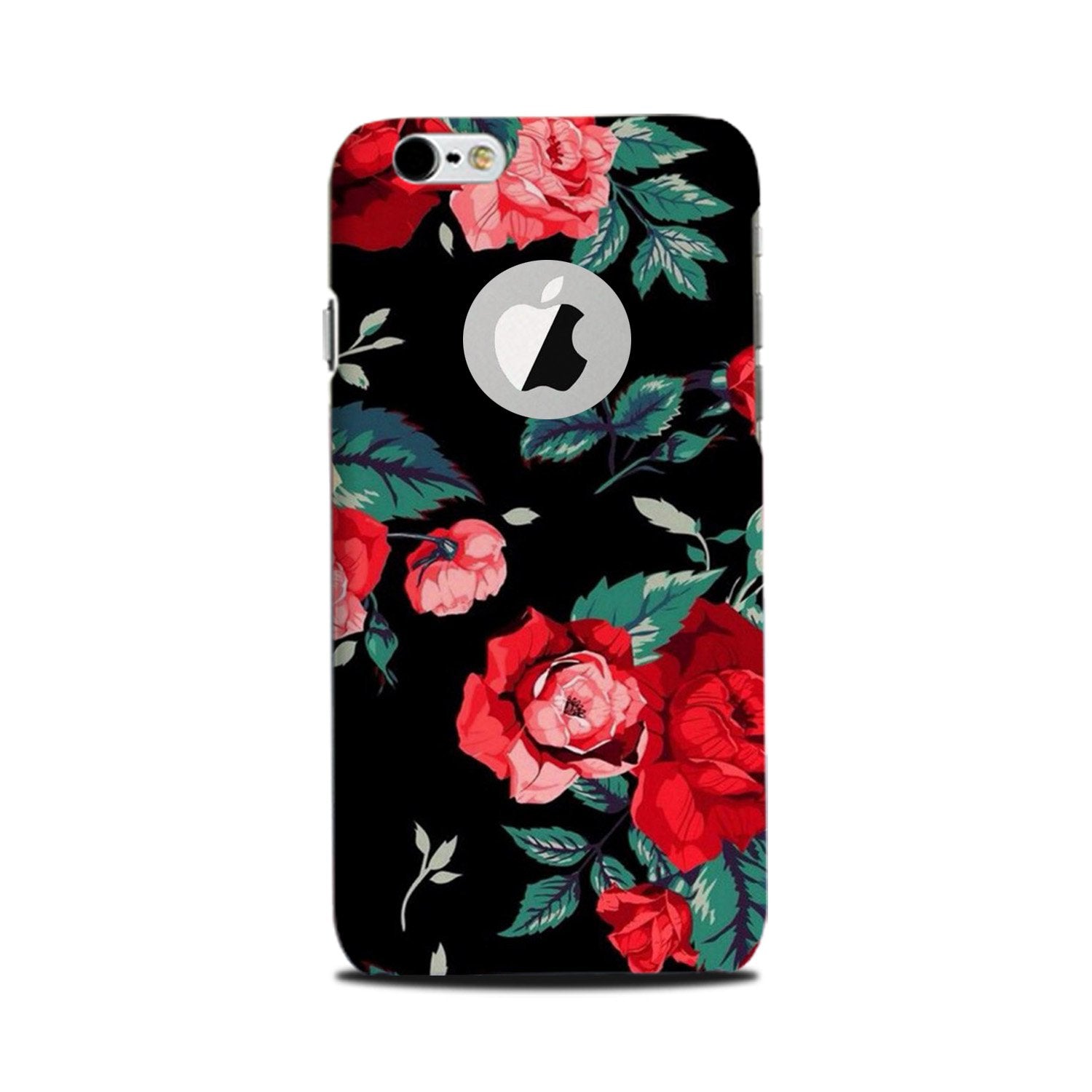 Red Rose2 Mobile Back Case for iPhone 6 Plus / 6s Plus logo cut (Design - 81) Red Rose2 Case for iPhone 6 Plus / 6s Plus logo cut