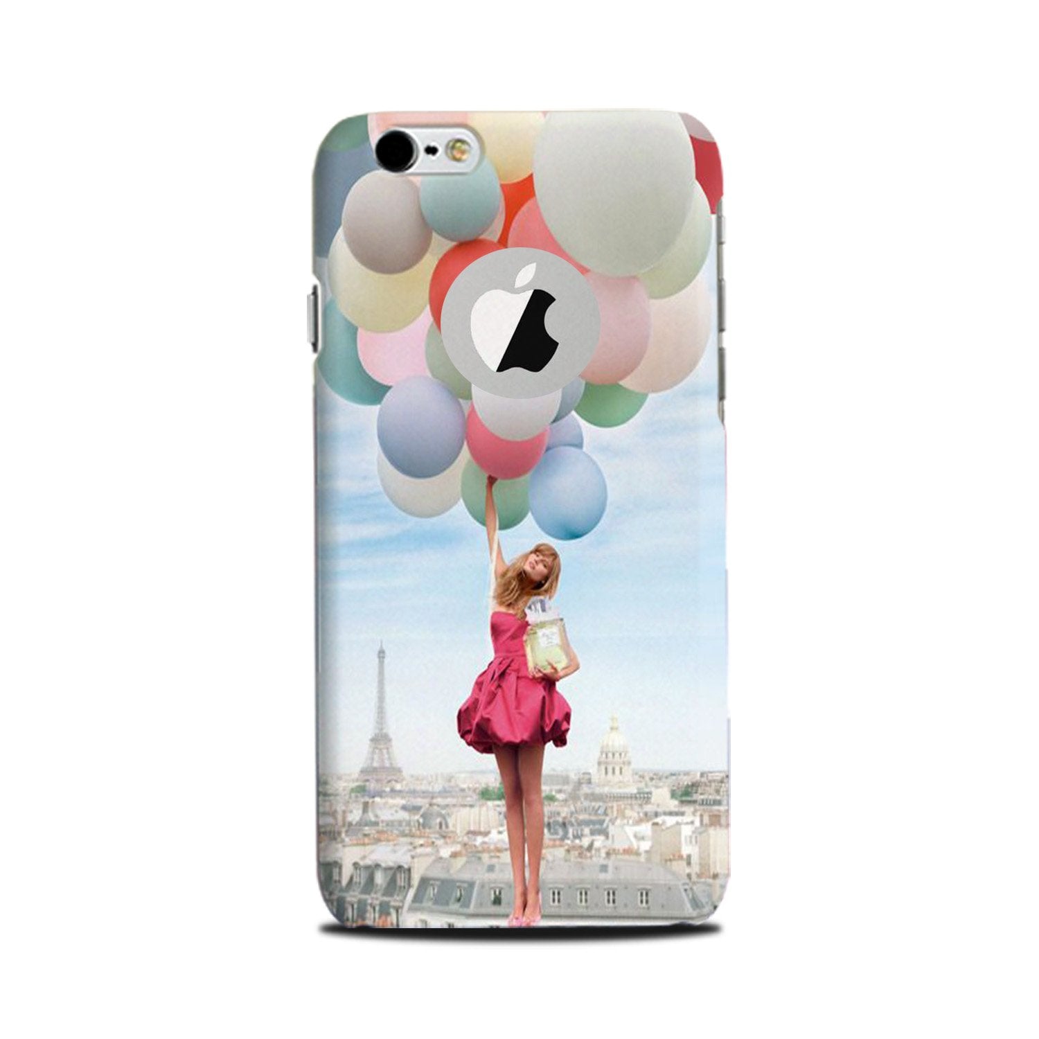 Girl with Baloon Mobile Back Case for iPhone 6 Plus / 6s Plus logo cut (Design - 84) Girl with Baloon Case for iPhone 6 Plus / 6s Plus logo cut