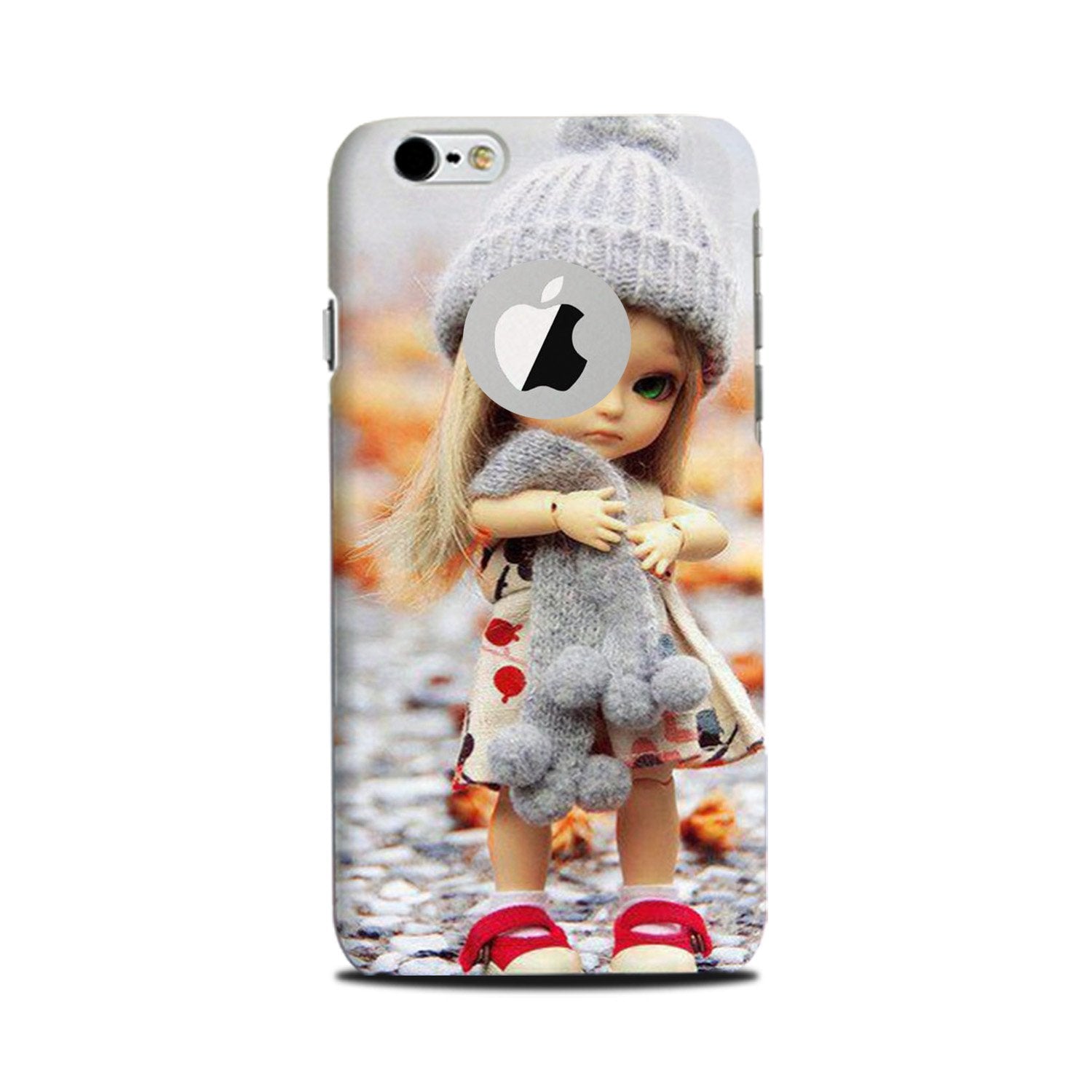 Cute Doll Mobile Back Case for iPhone 6 Plus / 6s Plus logo cut (Design - 93) Cute Doll Case for iPhone 6 Plus / 6s Plus logo cut