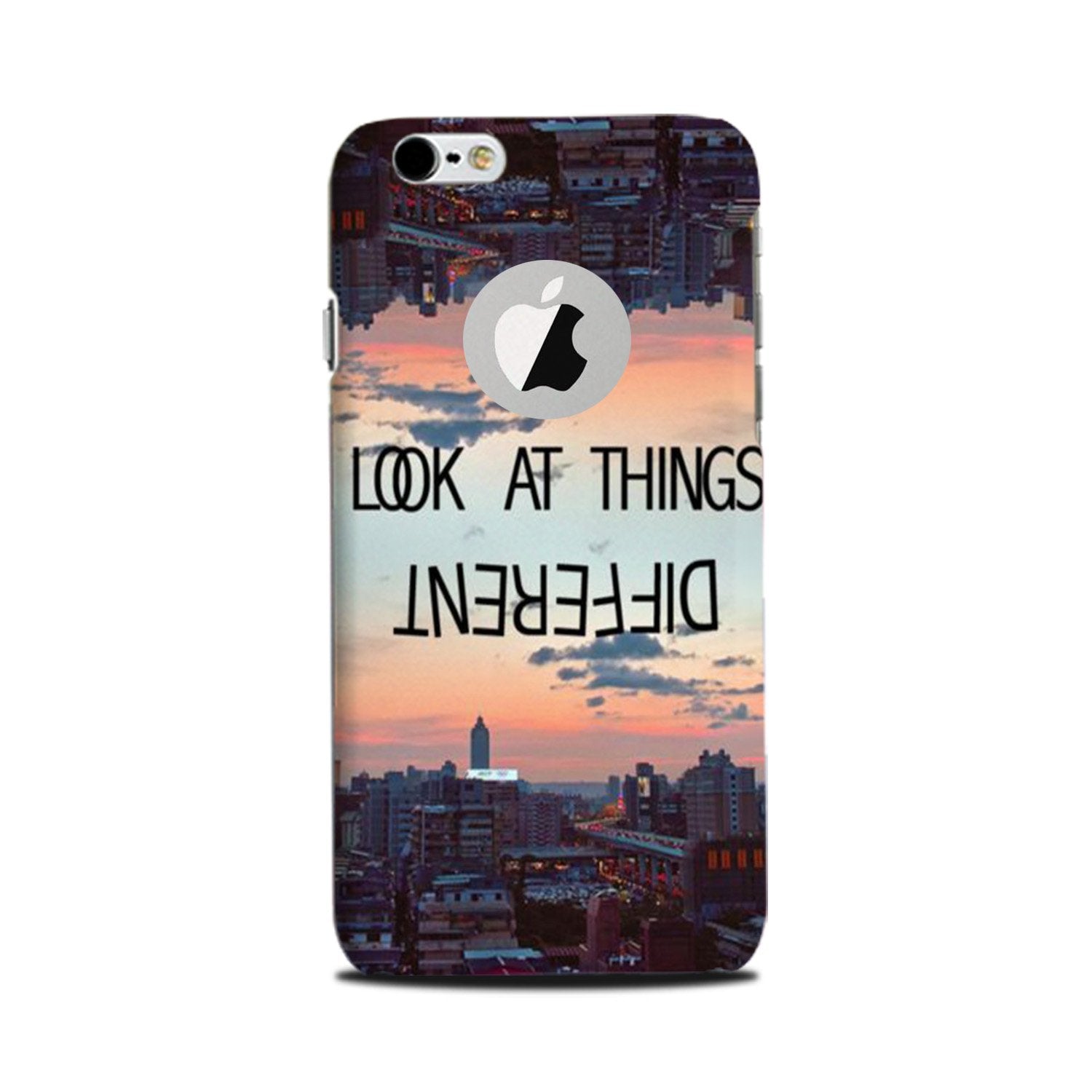 Look at things different Mobile Back Case for iPhone 6 Plus / 6s Plus logo cut (Design - 99) Look at things different Case for iPhone 6 Plus / 6s Plus logo cut
