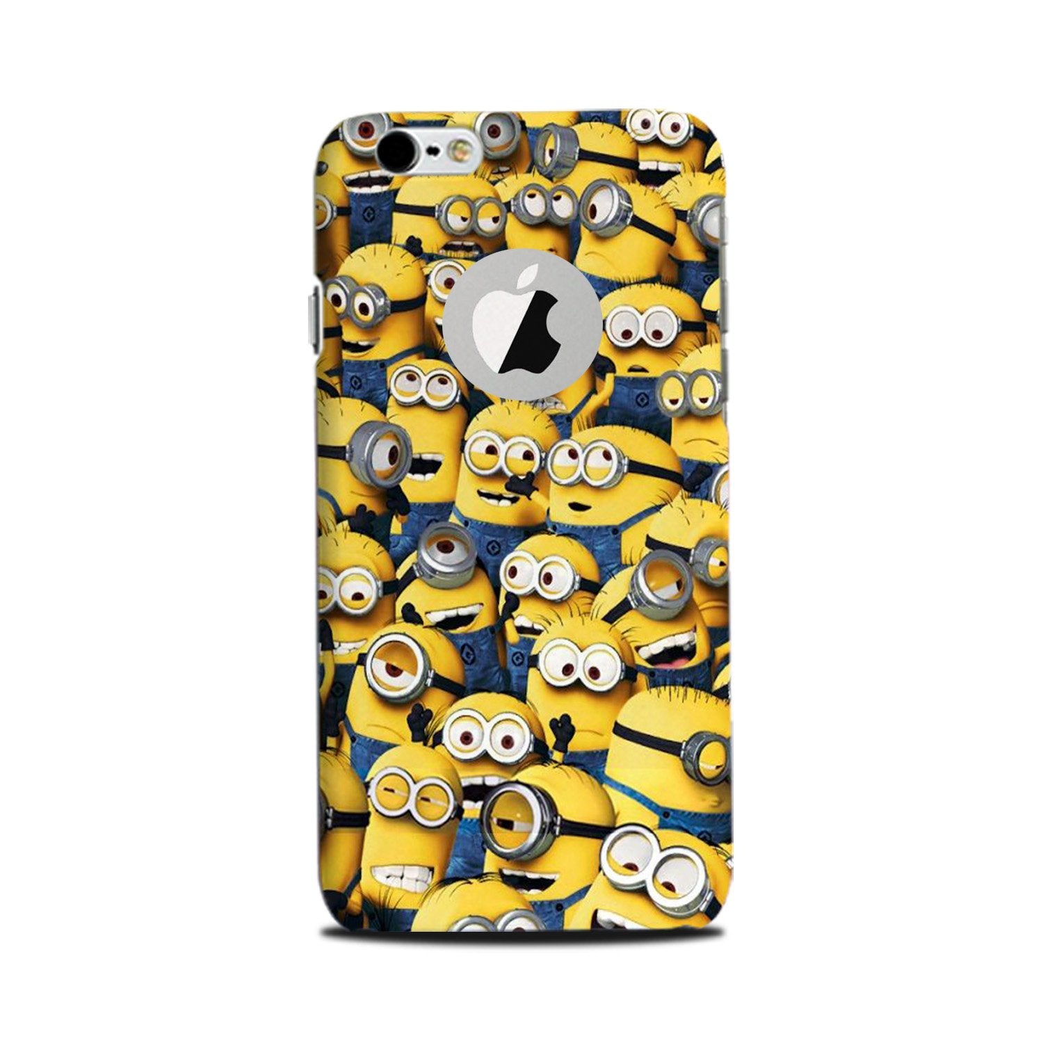 Minions Mobile Back Case for iPhone 6 Plus / 6s Plus logo cut (Design - 126) Minions Case for iPhone 6 Plus / 6s Plus logo cut (Design - 126)