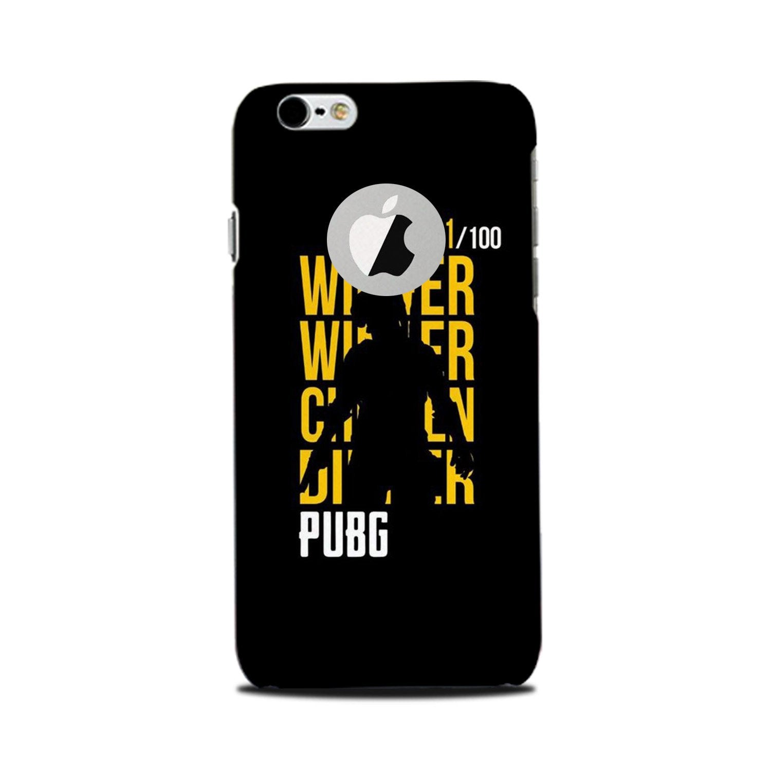 Pubg Winner Winner Mobile Back Case for iPhone 6 Plus / 6s Plus logo cut (Design - 177) Pubg Winner Winner Case for iPhone 6 Plus / 6s Plus logo cut (Design - 177)