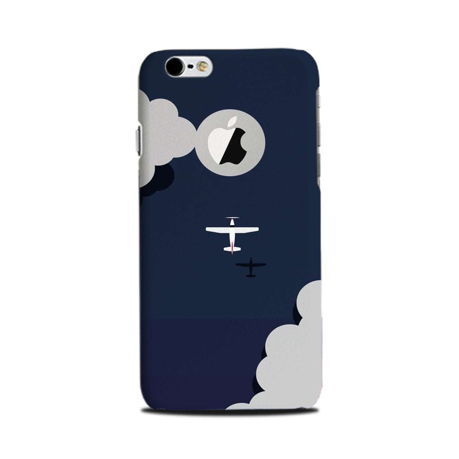 Clouds Plane Mobile Back Case for iPhone 6 Plus / 6s Plus logo cut (Design - 196) Clouds Plane Case for iPhone 6 Plus / 6s Plus logo cut (Design - 196)