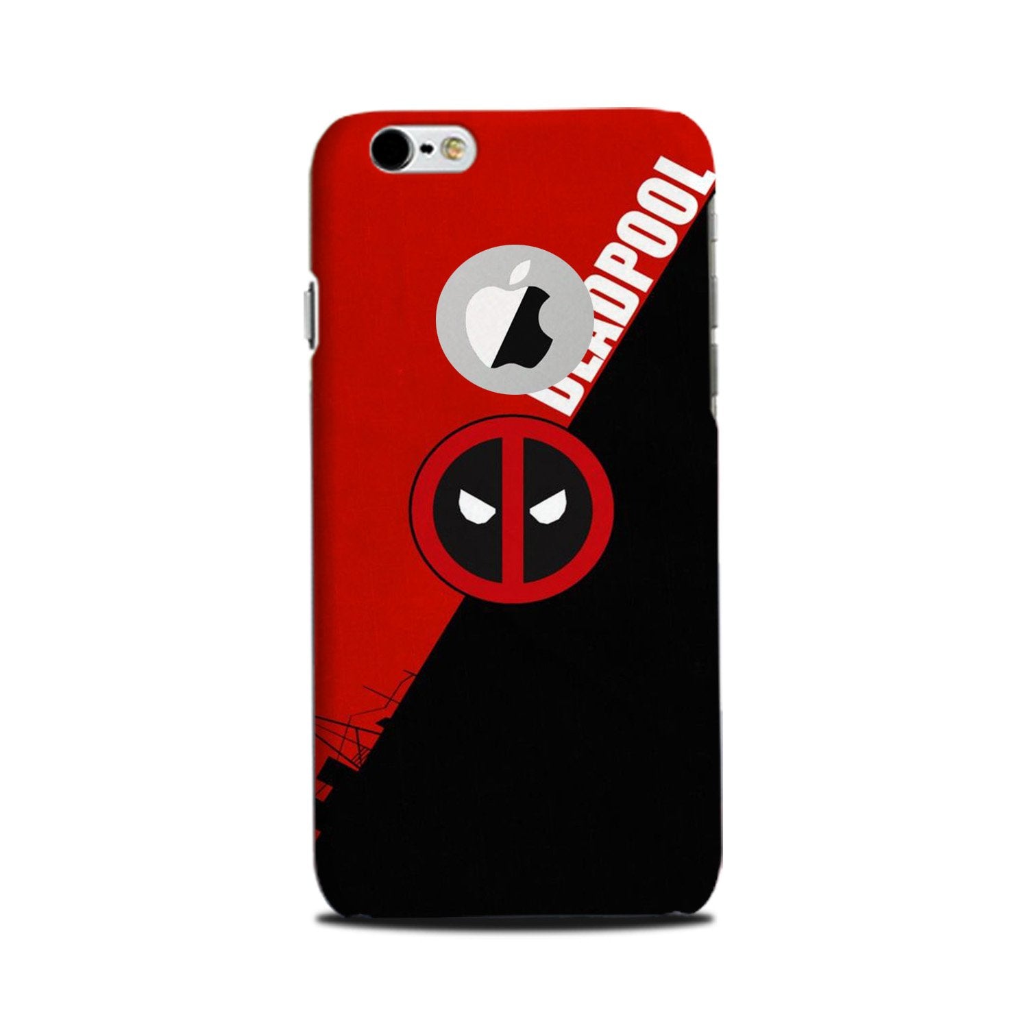 Deadpool Mobile Back Case for iPhone 6 Plus / 6s Plus logo cut (Design - 248) Deadpool Case for iPhone 6 Plus / 6s Plus logo cut (Design No. 248)