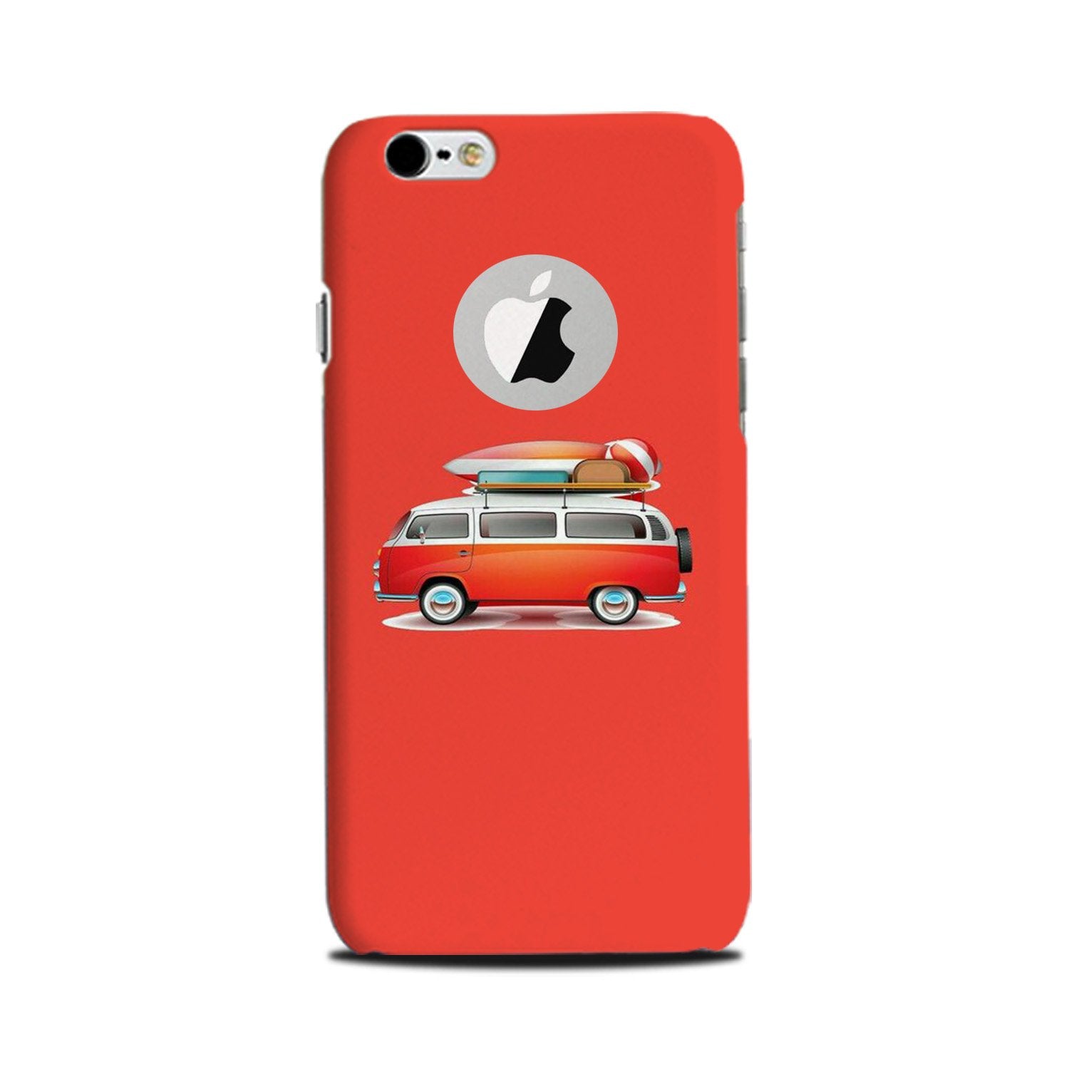 Travel Bus Mobile Back Case for iPhone 6 Plus / 6s Plus logo cut (Design - 258) Travel Bus Case for iPhone 6 Plus / 6s Plus logo cut (Design No. 258)