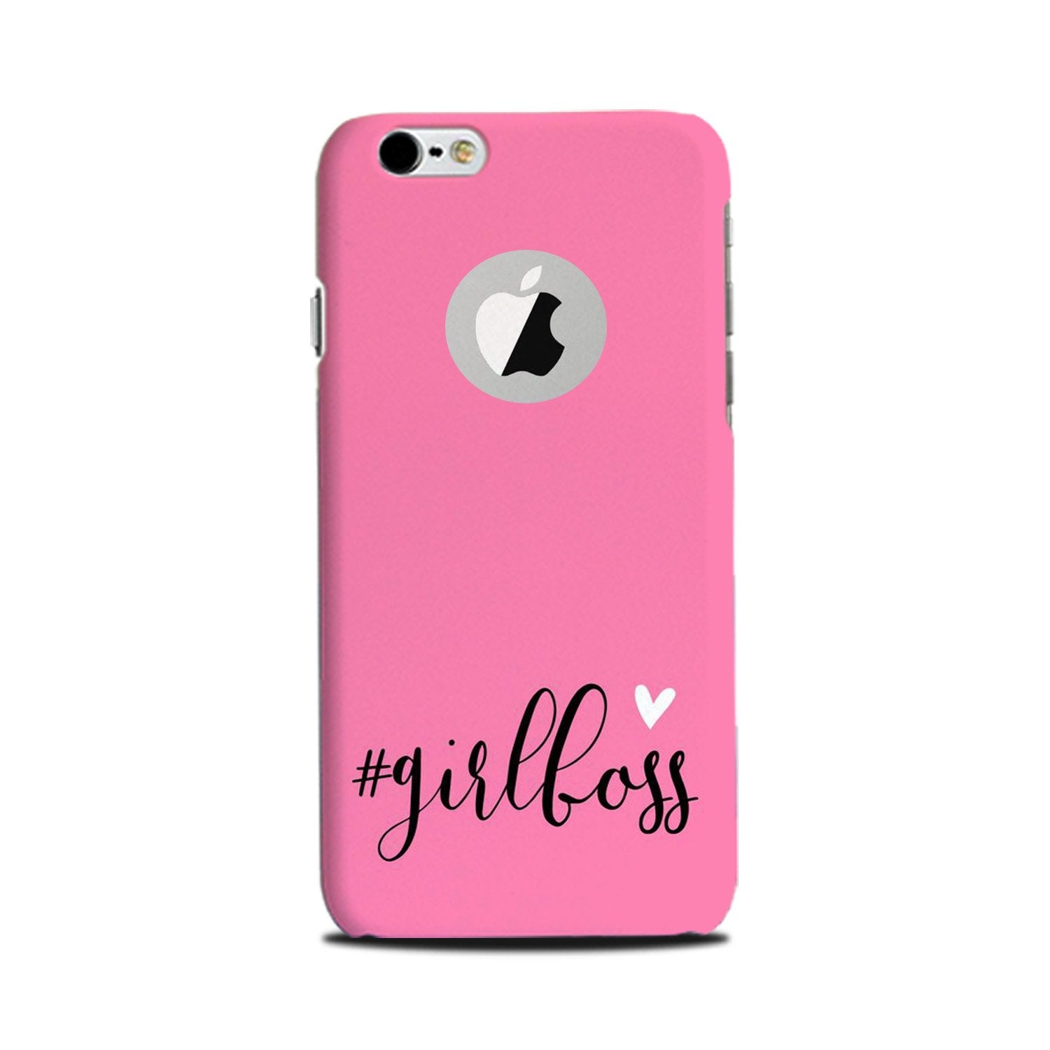 Girl Boss Pink Mobile Back Case for iPhone 6 Plus / 6s Plus logo cut (Design - 269) Girl Boss Pink Case for iPhone 6 Plus / 6s Plus logo cut (Design No. 269)
