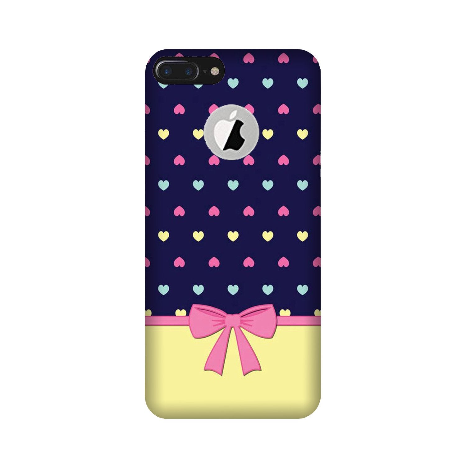 Gift Wrap5 Mobile Back Case for iPhone 7 Plus logo cut (Design - 40) Gift Wrap5 Case for iPhone 7 Plus logo cut