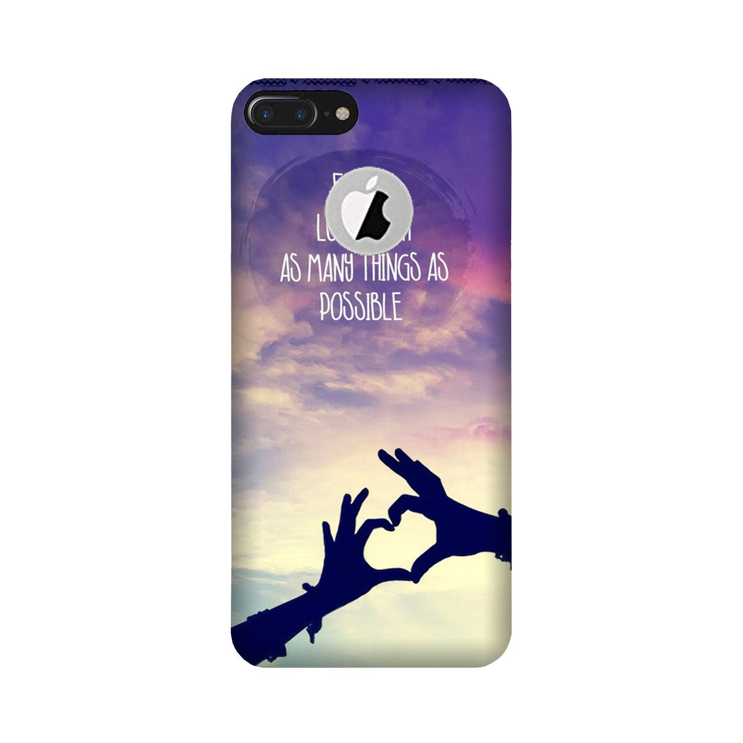 Fall in love Mobile Back Case for iPhone 7 Plus logo cut (Design - 50) Fall in love Case for iPhone 7 Plus logo cut
