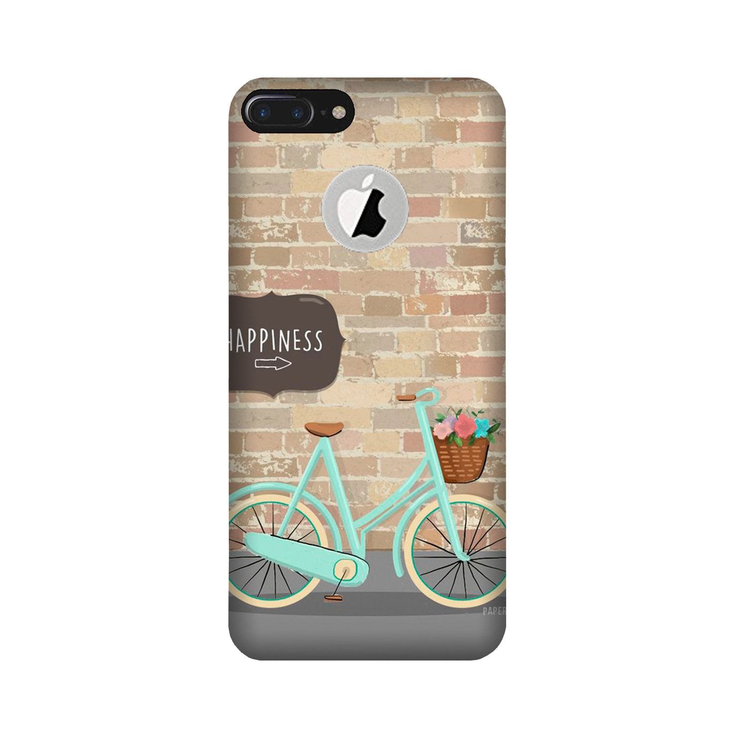 Happiness Mobile Back Case for iPhone 7 Plus logo cut (Design - 53) Happiness Case for iPhone 7 Plus logo cut