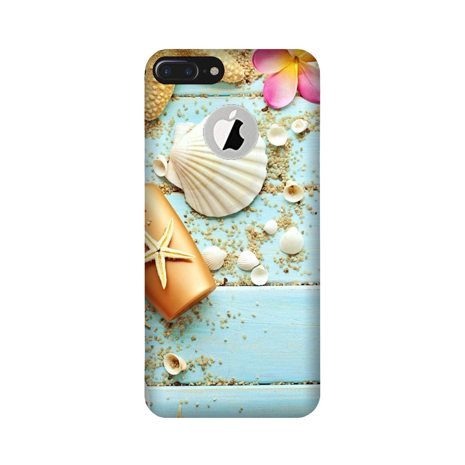 Sea Shells Mobile Back Case for iPhone 7 Plus logo cut (Design - 63) Sea Shells Case for iPhone 7 Plus logo cut
