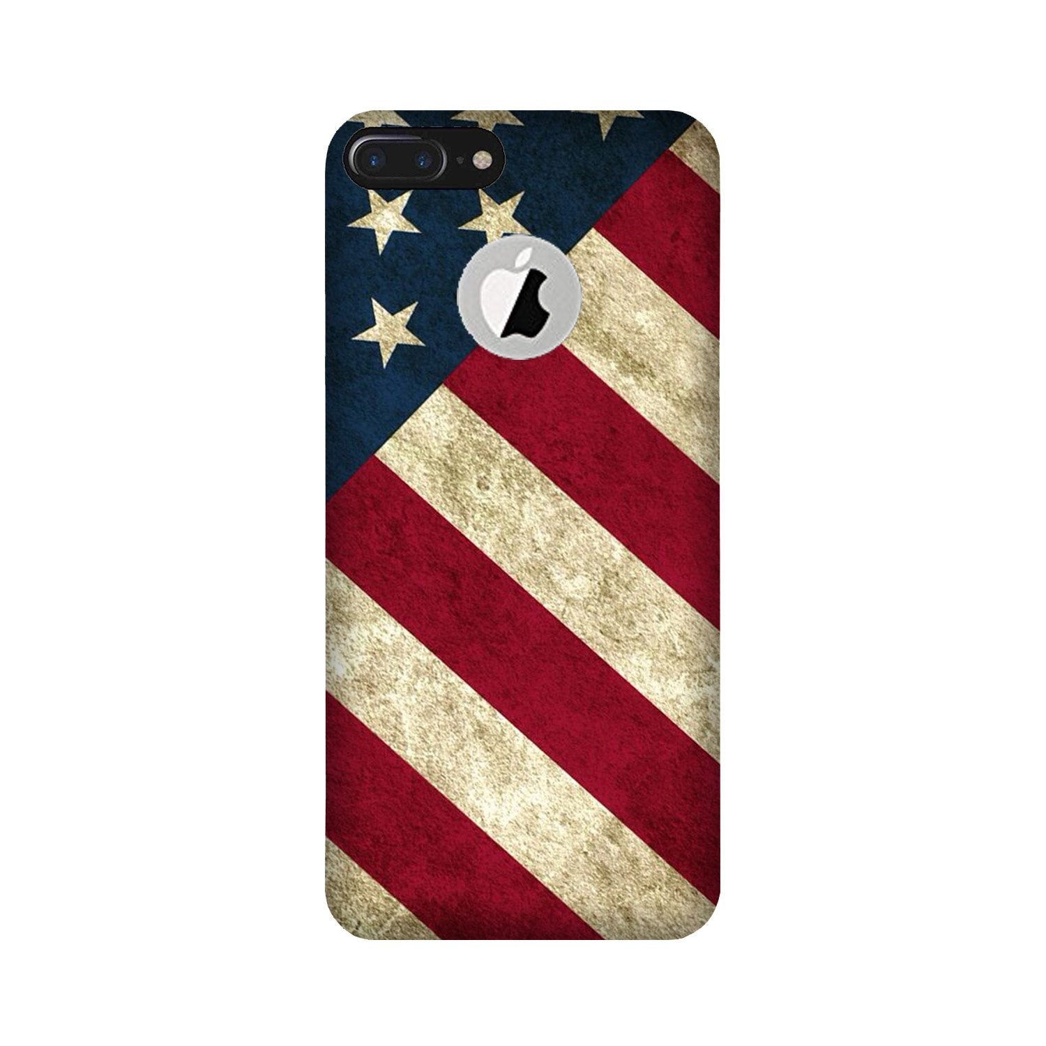 America Mobile Back Case for iPhone 7 Plus logo cut (Design - 79) America Case for iPhone 7 Plus logo cut