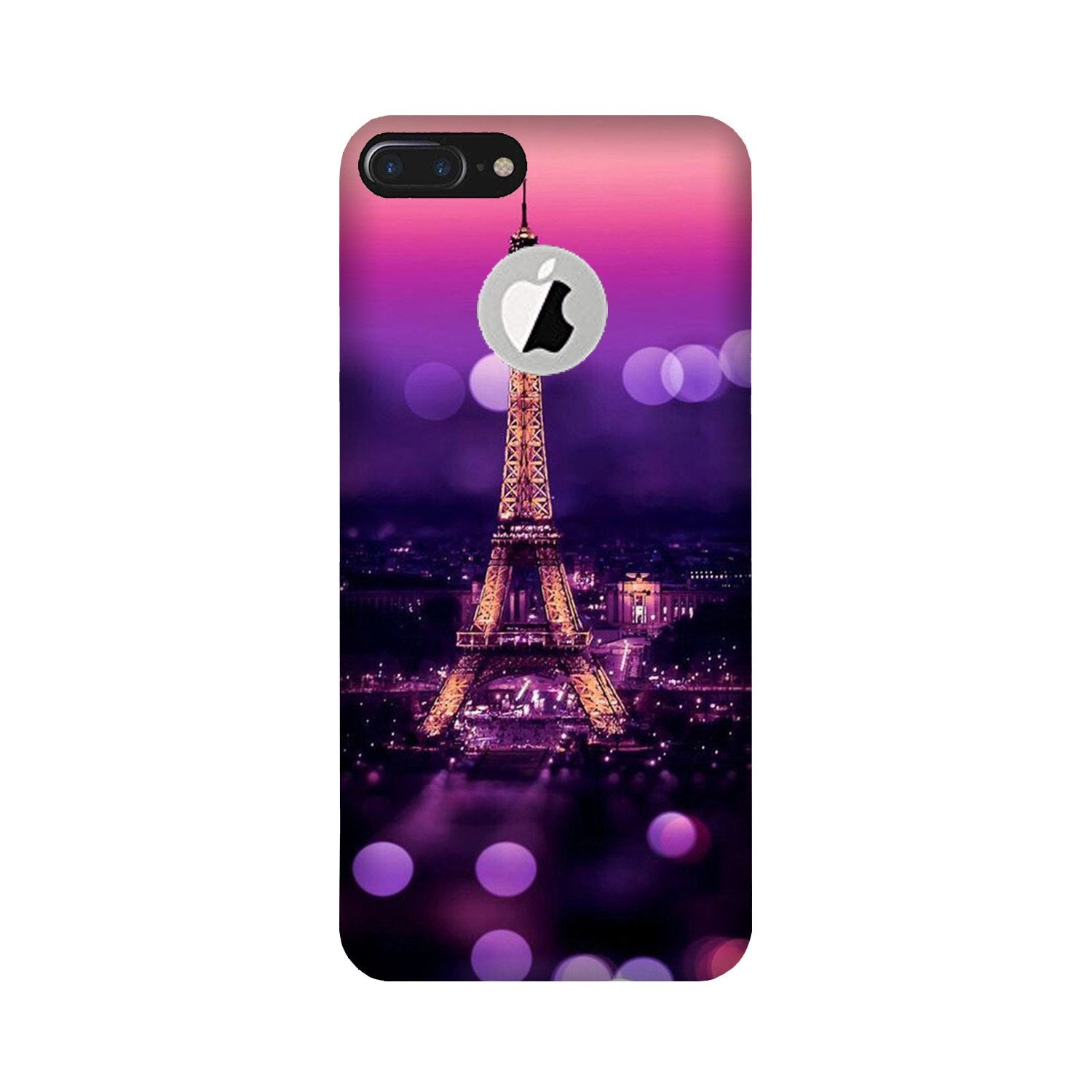 Eiffel Tower Mobile Back Case for iPhone 7 Plus logo cut (Design - 86) Eiffel Tower Case for iPhone 7 Plus logo cut