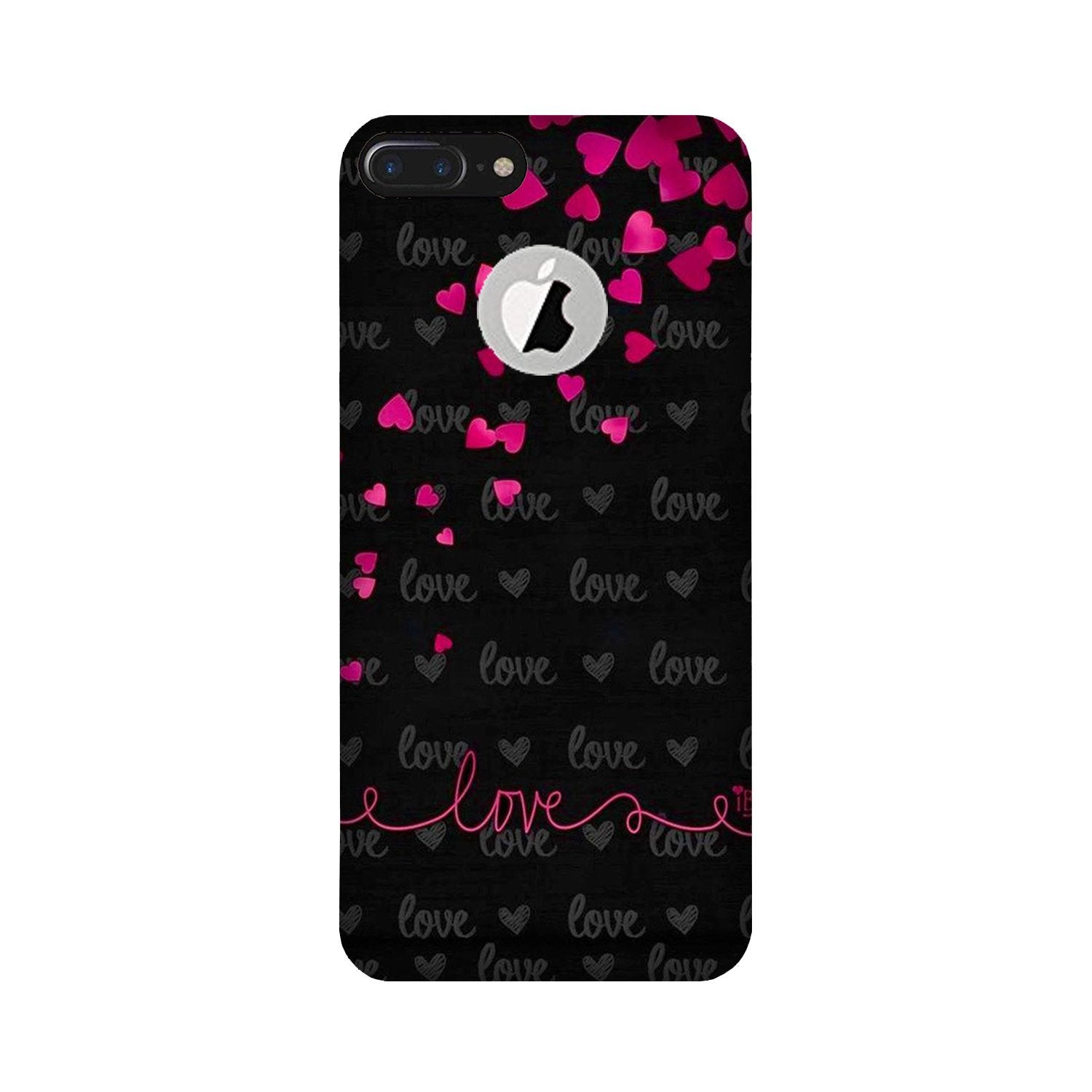 Love in Air Mobile Back Case for iPhone 7 Plus logo cut (Design - 89) Love in Air Case for iPhone 7 Plus logo cut