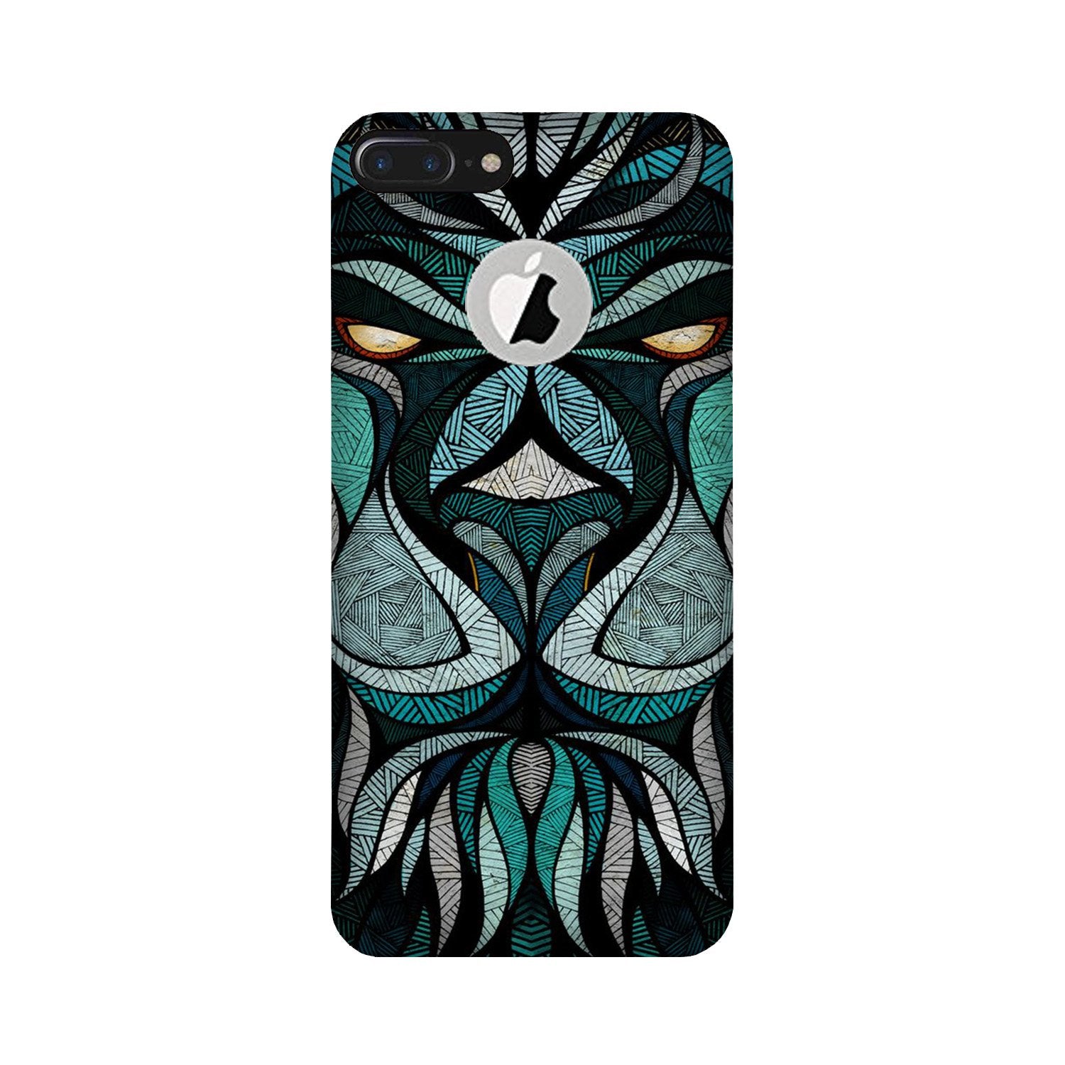 Lion Mobile Back Case for iPhone 7 Plus logo cut (Design - 97) Lion Case for iPhone 7 Plus logo cut