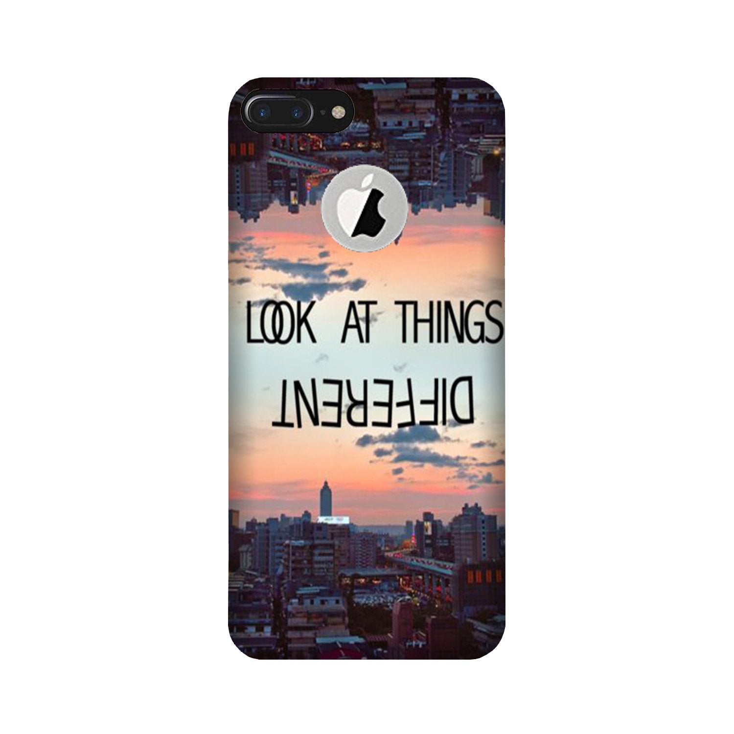Look at things different Mobile Back Case for iPhone 7 Plus logo cut (Design - 99) Look at things different Case for iPhone 7 Plus logo cut