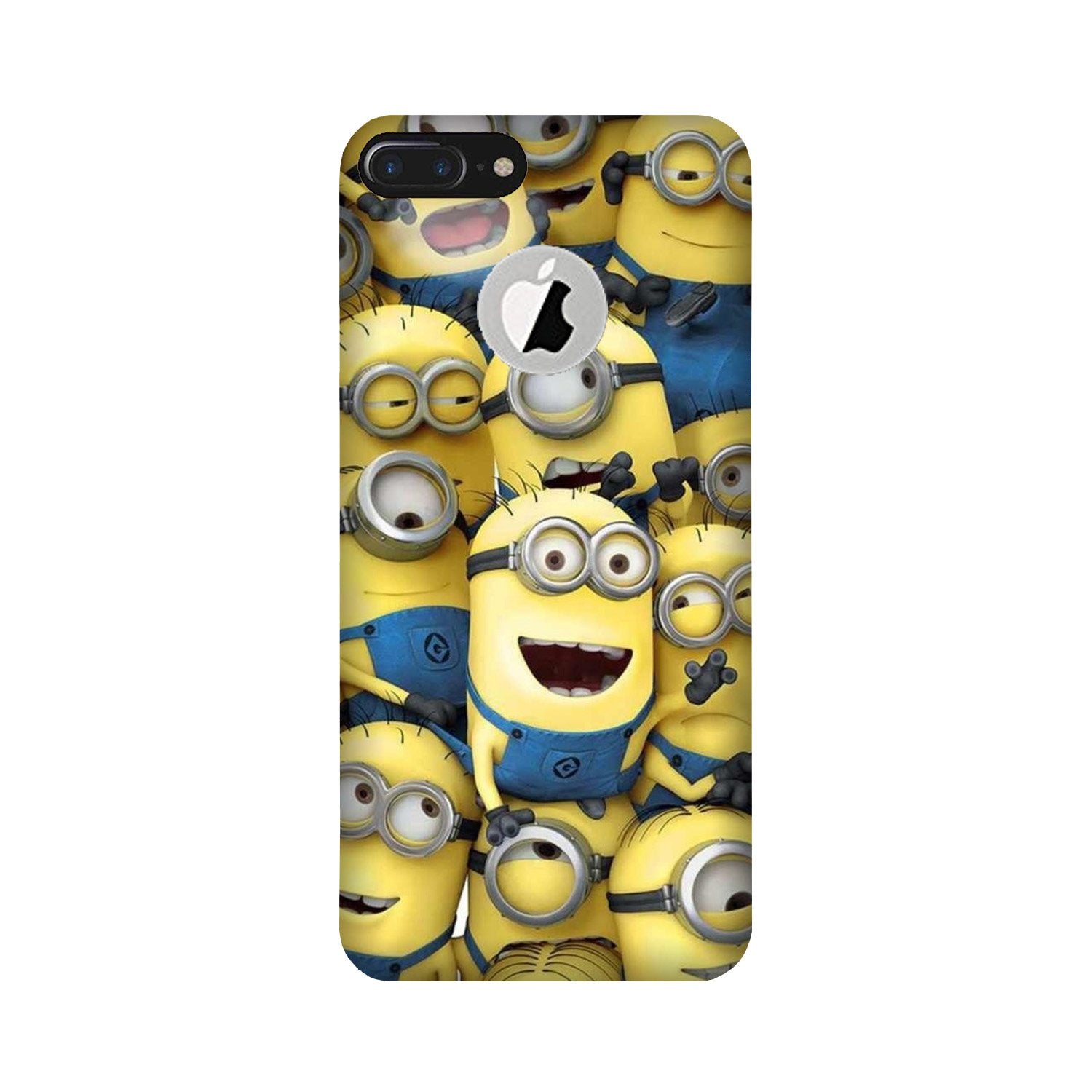 Minions Mobile Back Case for iPhone 7 Plus logo cut (Design - 127) Minions Case for iPhone 7 Plus logo cut (Design - 127)