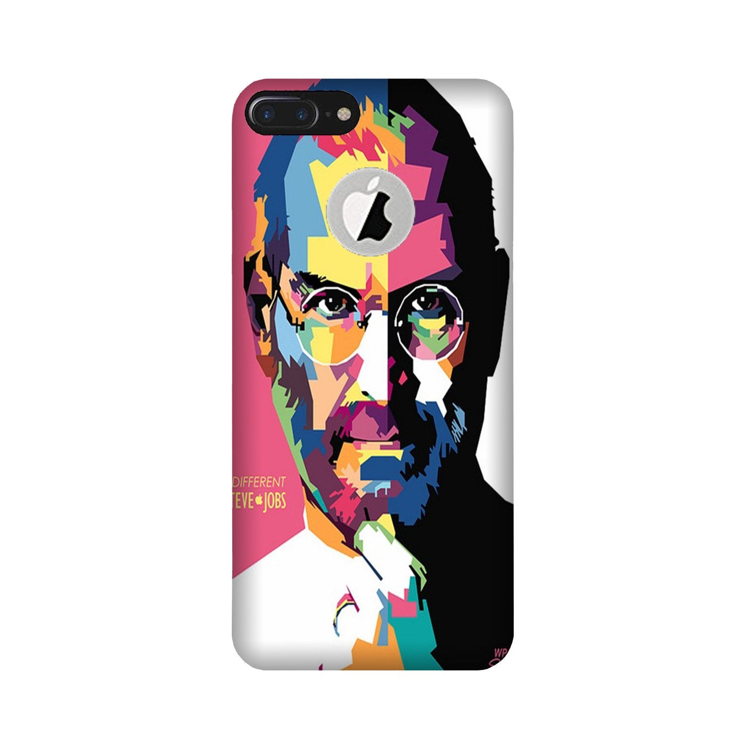 Steve Jobs Mobile Back Case for iPhone 7 Plus logo cut (Design - 132) Steve Jobs Case for iPhone 7 Plus logo cut (Design - 132)
