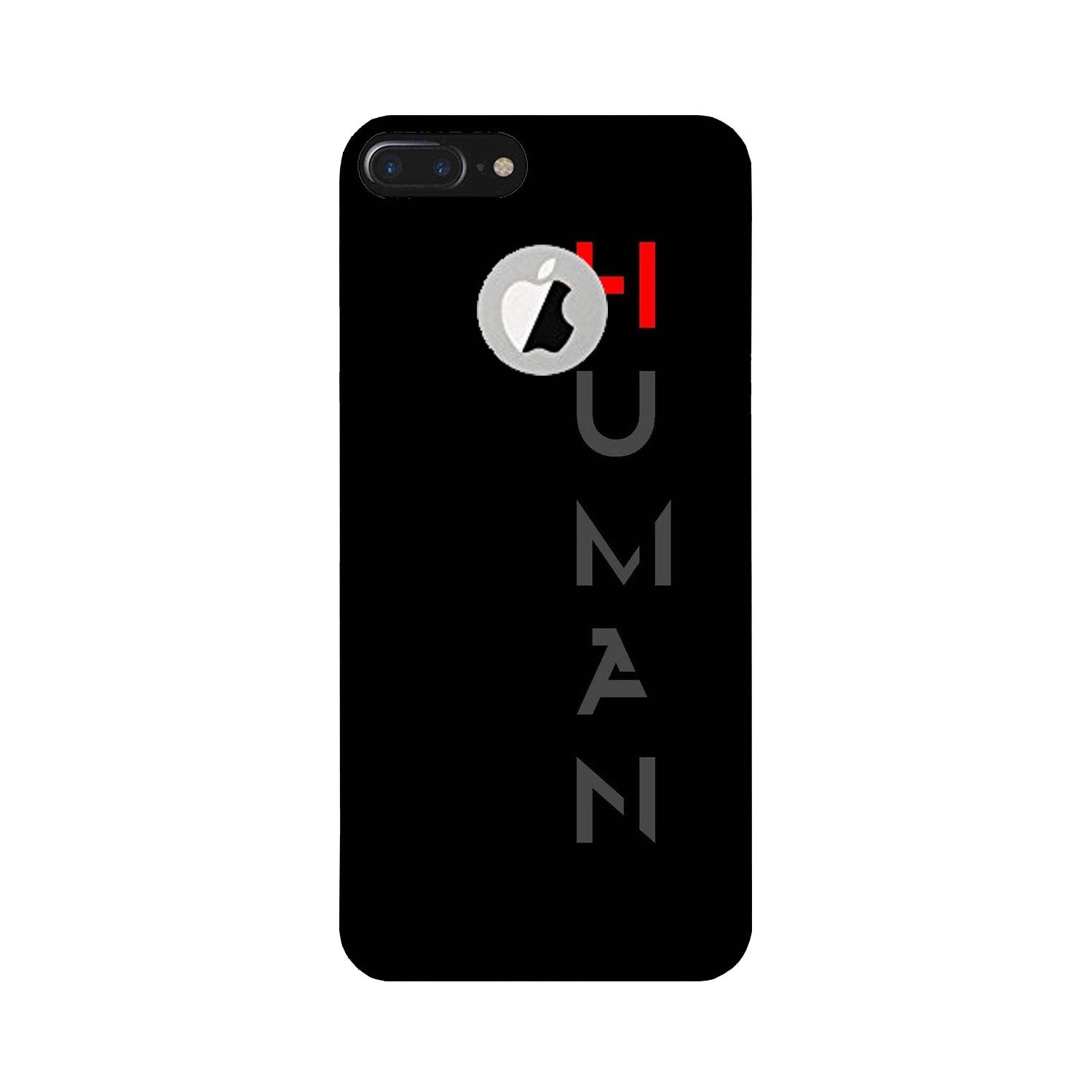 Human Mobile Back Case for iPhone 7 Plus logo cut (Design - 141) Human Case for iPhone 7 Plus logo cut (Design - 141)